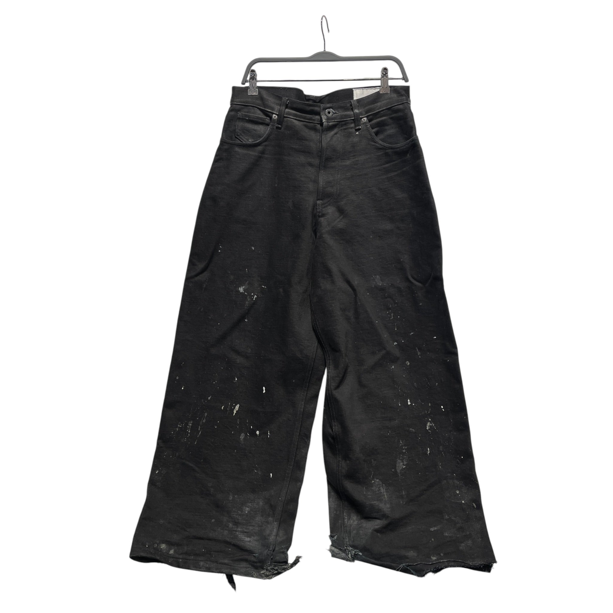 K-TWO STUDIOS/Pants/M/Denim/BLK/Button Fly/WIDE LEG/DISTRESSED view 1