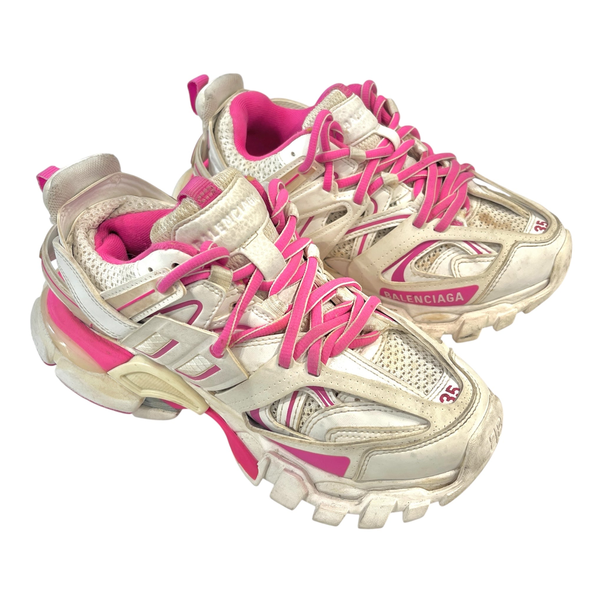 BALENCIAGA/Low-Sneakers/US 5/Border/Acrylic/PNK/Track Sneakers view 1