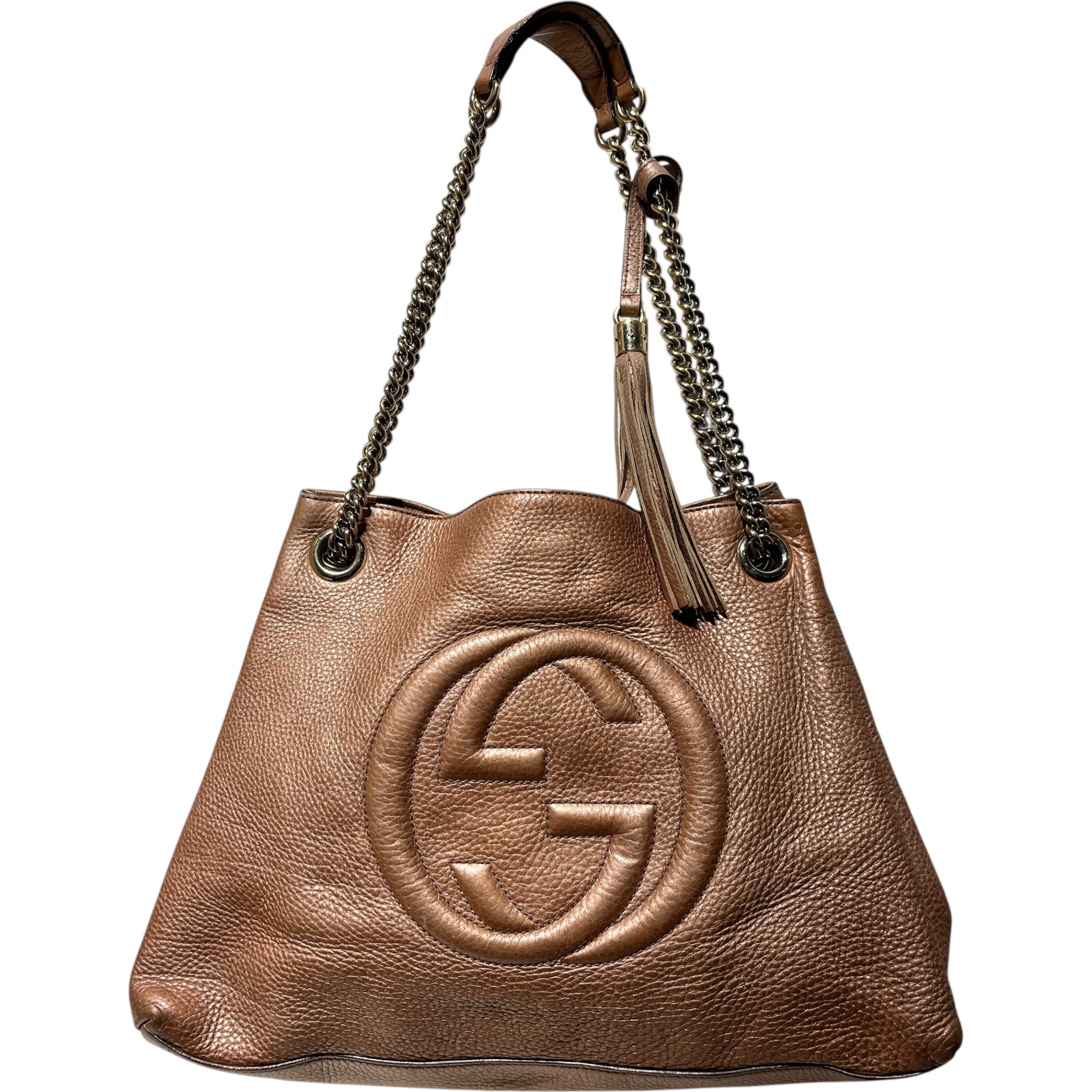 GUCCI/Hand Bag/Leather/PNK/Soho Shoulder Chain view 1