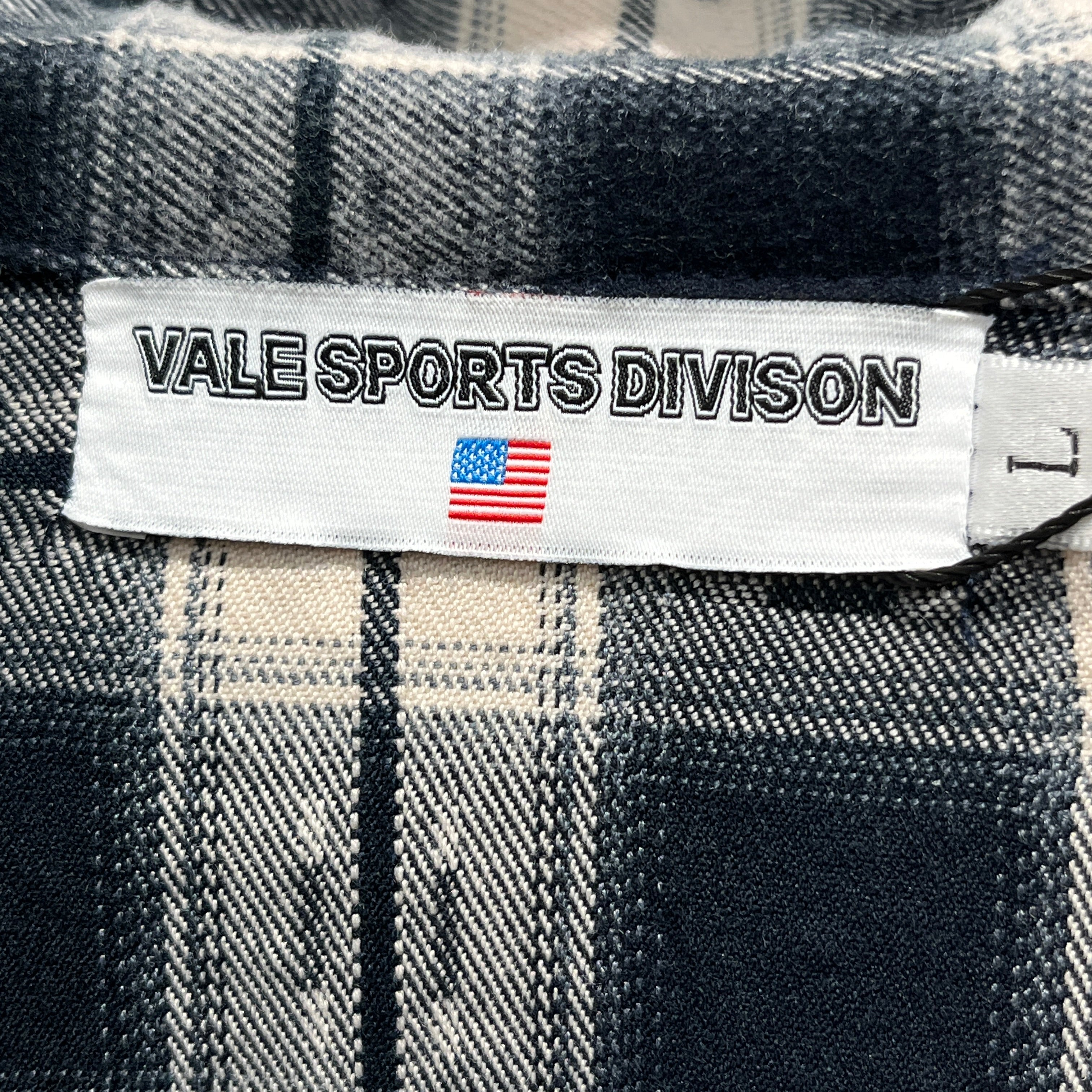 VALLEY/LS Shirt/L/Cotton/BLK/Plaid/Rhinestones on Fabric view 3