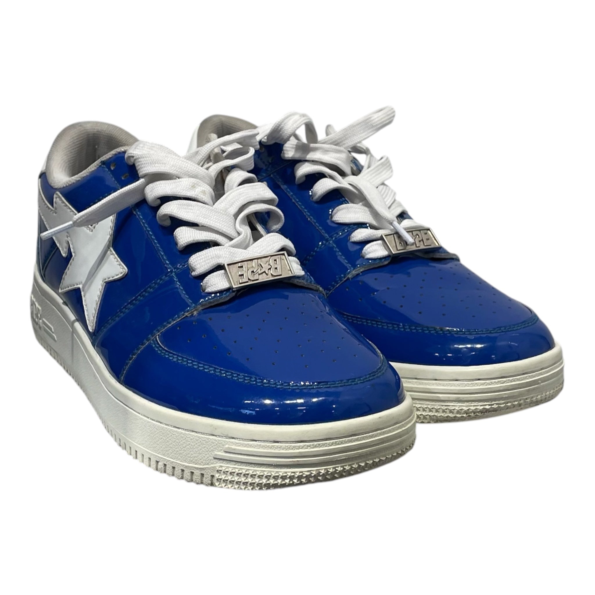 A BATHING APE/Low-Sneakers/US 9/BLU/PATENT BAPESTA view 1