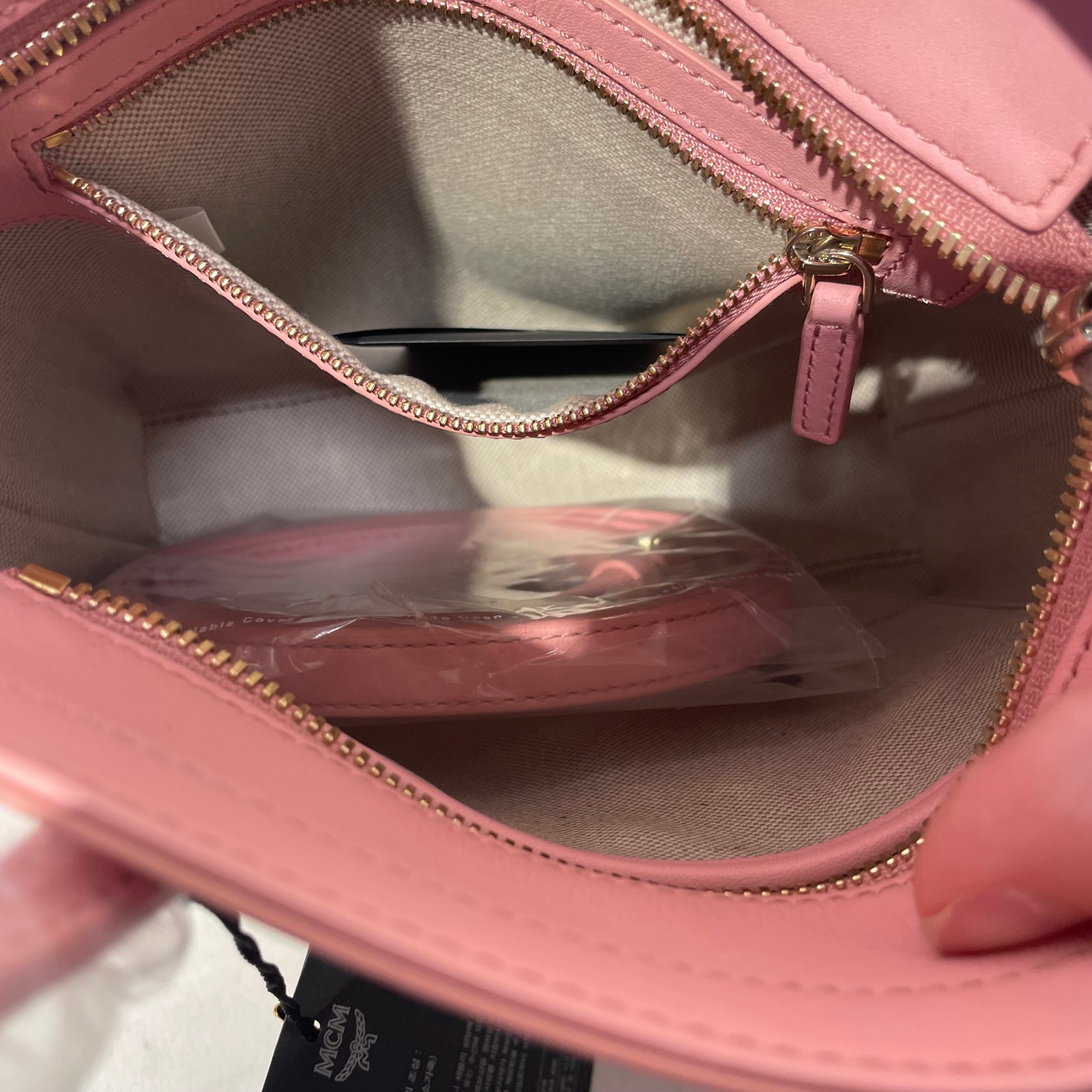 MCM/Cross Body Bag/Monogram/Nylon/PNK/ view 4