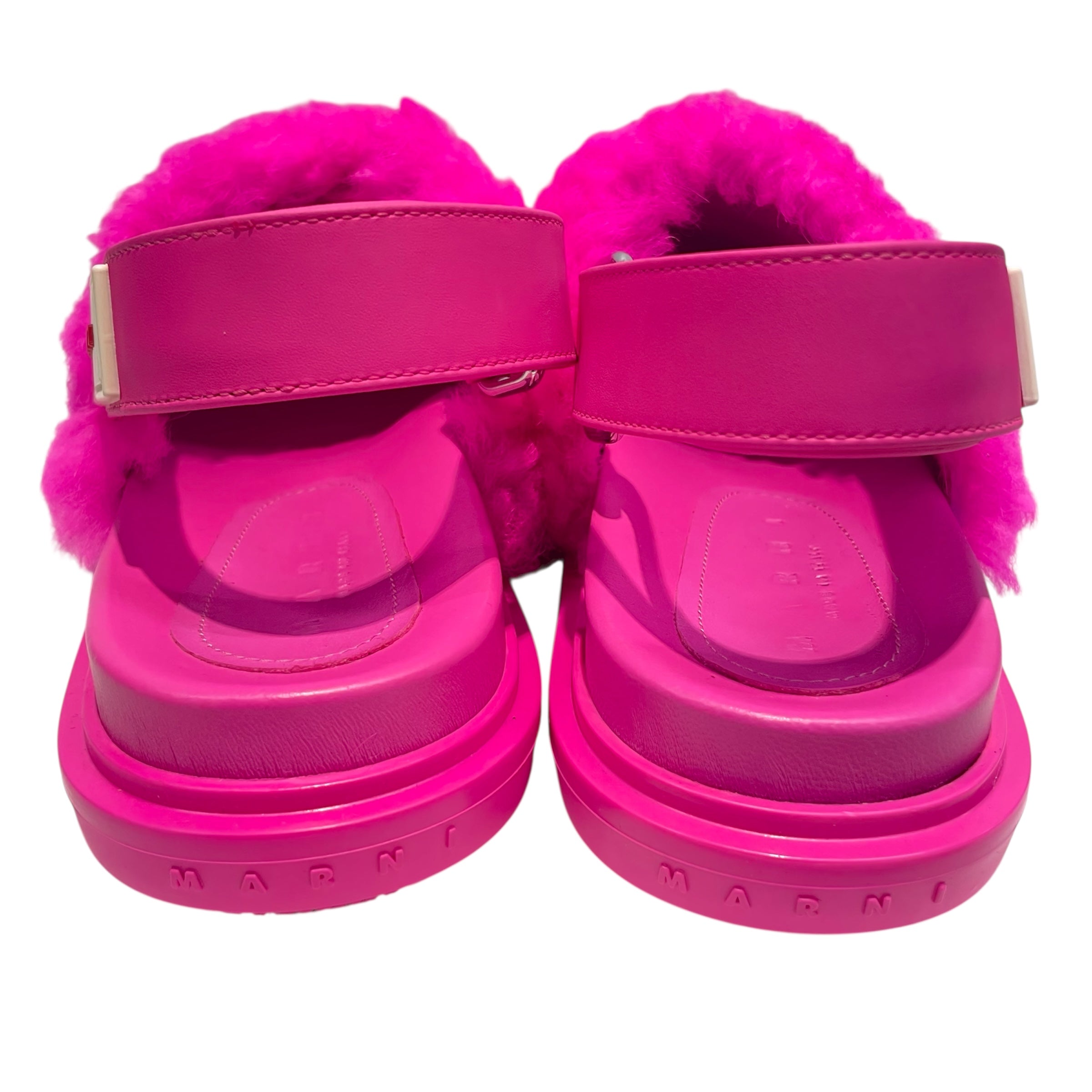 MARNI/Sandals/Lambskin/PNK/hot pink sandal view 3