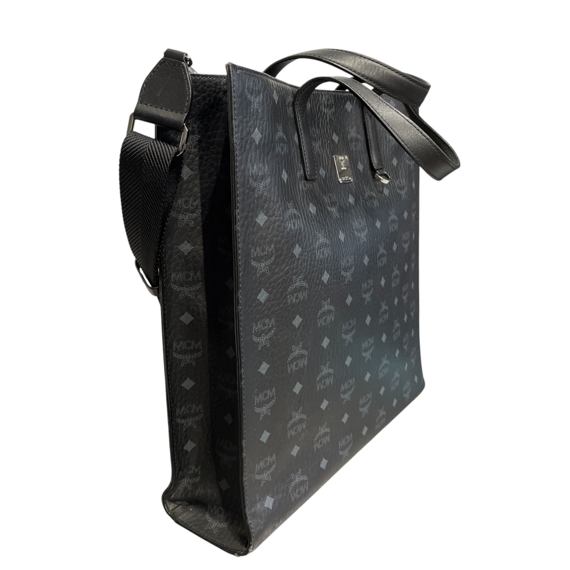 MCM/Cross Body Bag/Monogram/Leather/BLK/MCM AREN TOTE CROSSBODY view 5