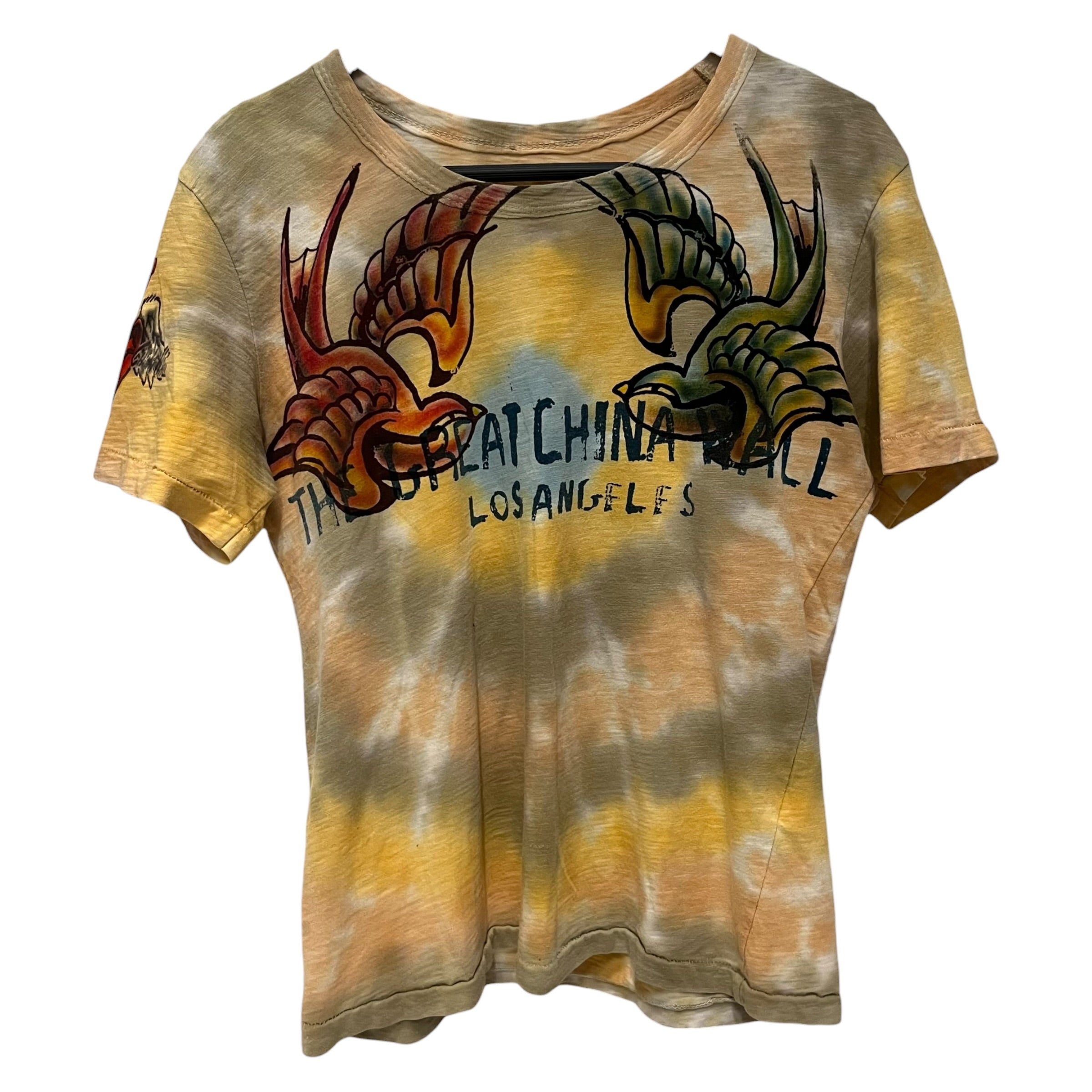 CHINA WALL/T-Shirt/M/Cotton/MLT/All Over Print/wings/birds/cat view 1