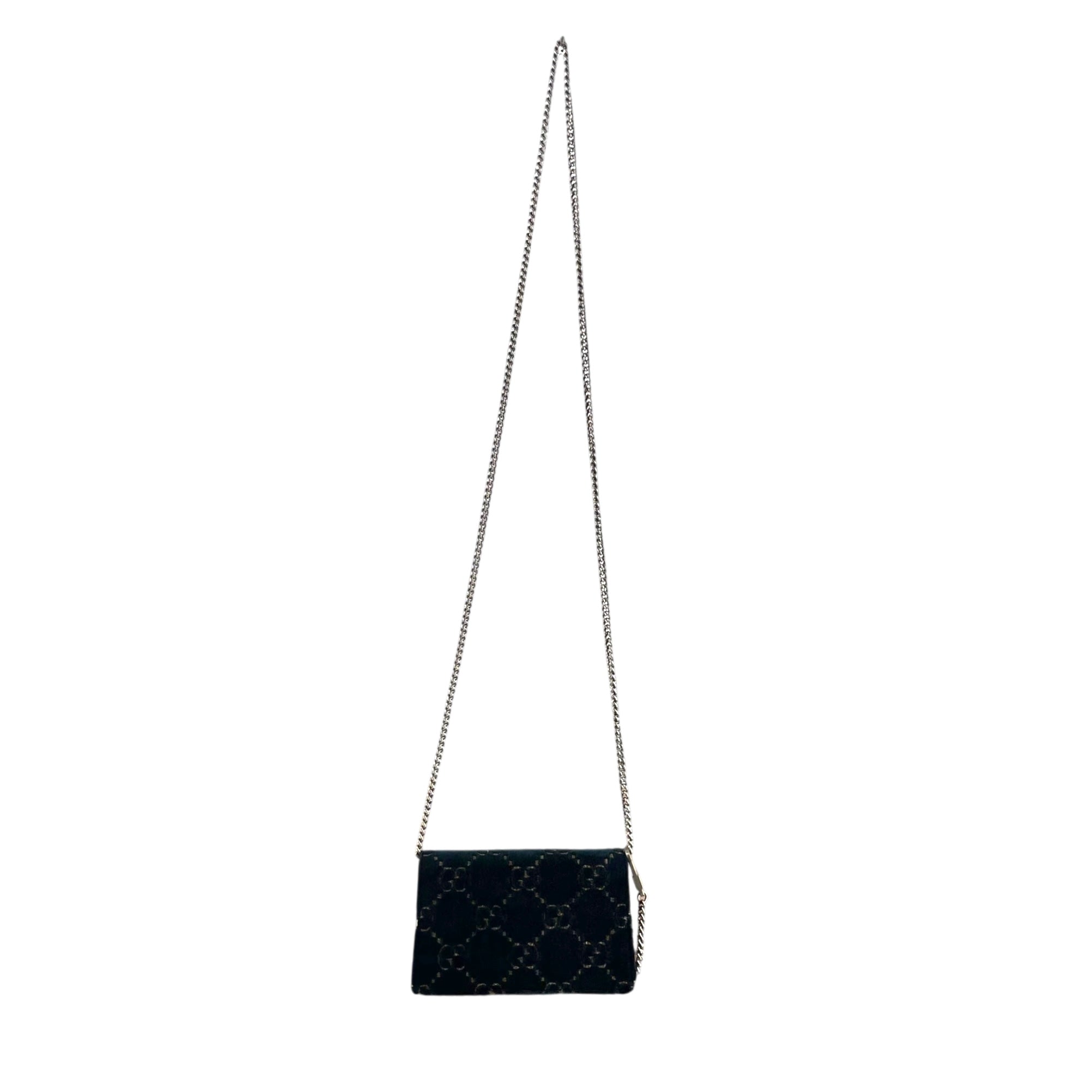 GUCCI/Cross Body Bag/Suede/NVY/4764320416/TIGER CLASP view 2