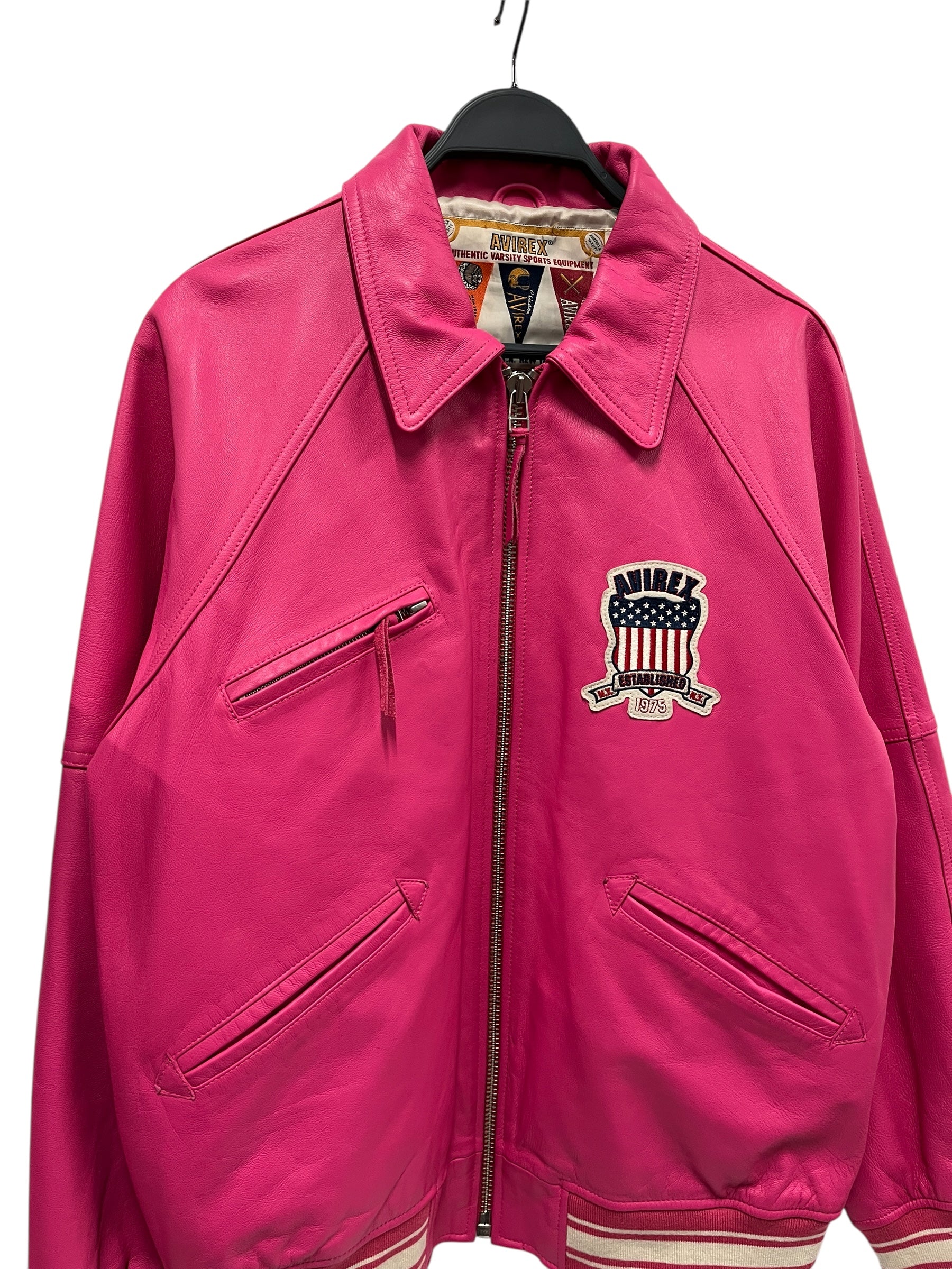 AVIREX/Leather Jkt/XL/Leather/PNK/ICON LEATHER BOMBER view 3