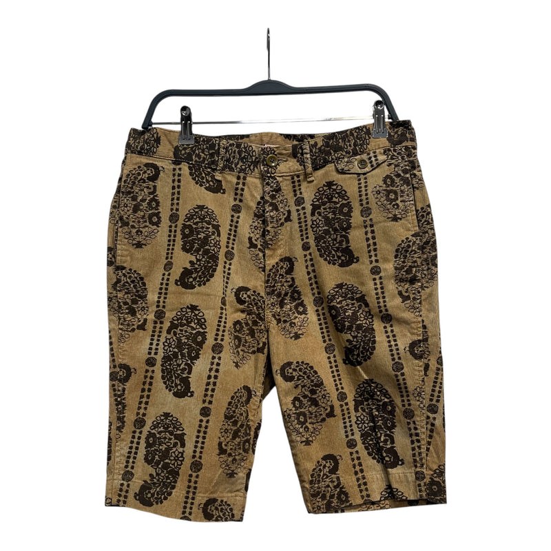 KAPITAL/Shorts/L/Corduroy/BEG/Paisley/BEIGE PAISLEY SHORTS