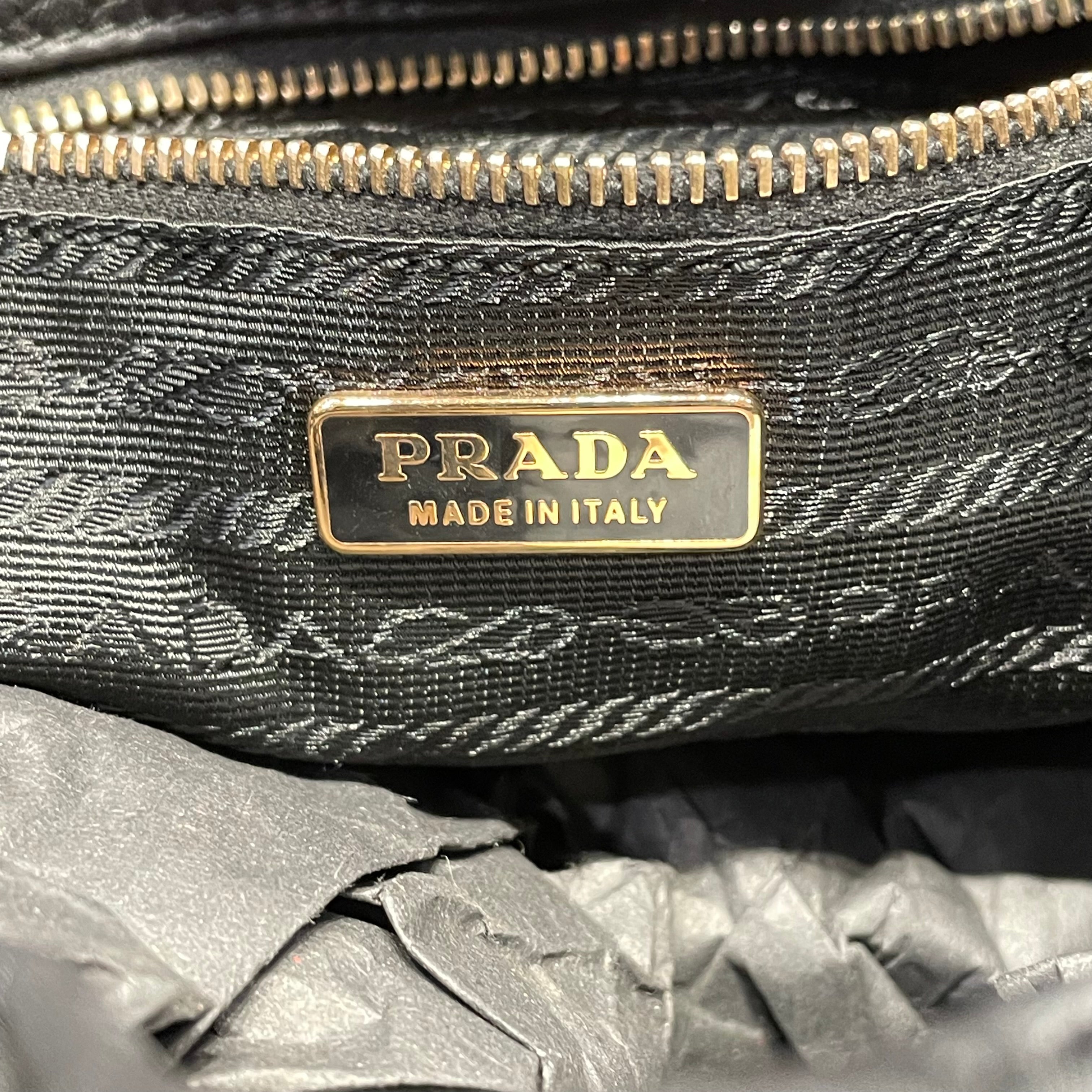 PRADA/Hand Bag/Nylon/BLK/DRAWSTRING HANDBAG view 4