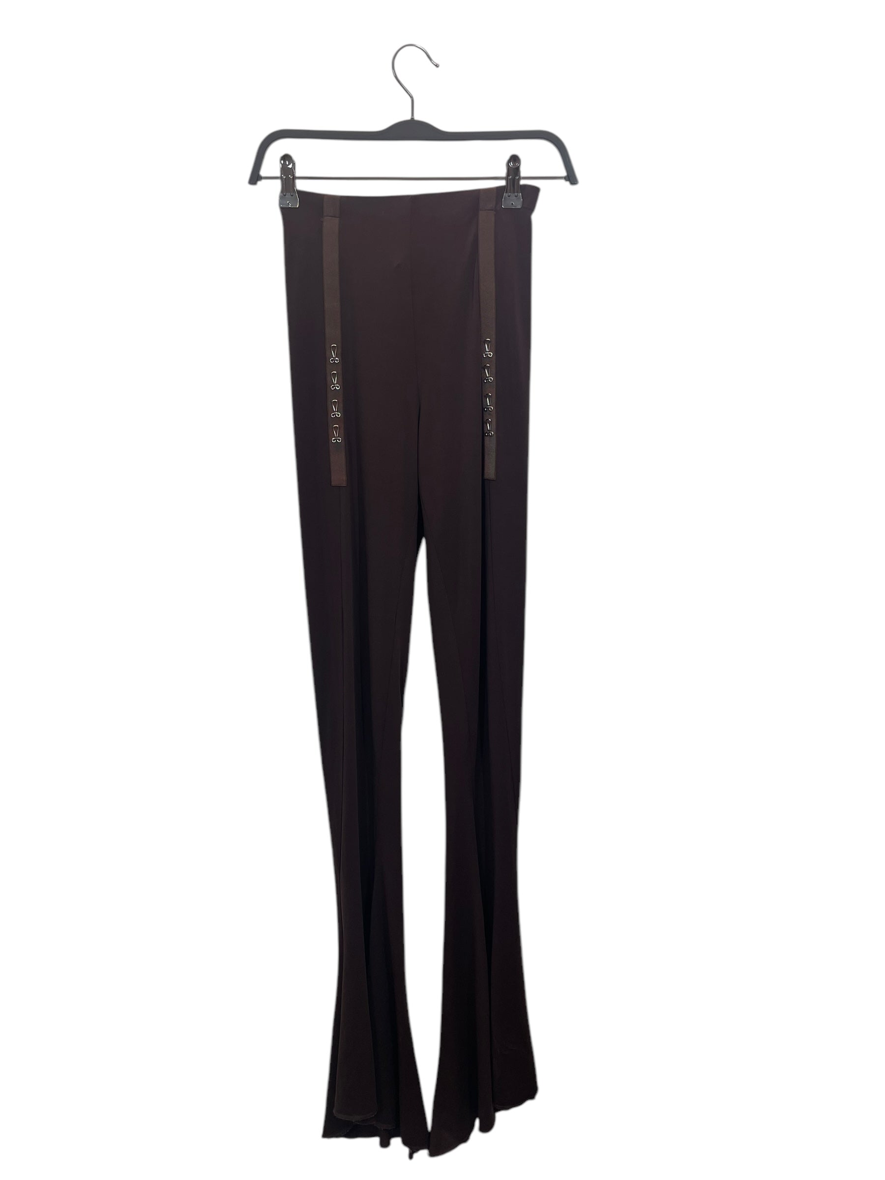 KNOWLES(CHARLOTTE KNOWLES)/Bootcut Pants/6/Polyester/BRW/SS21-GHL0DARK view 1