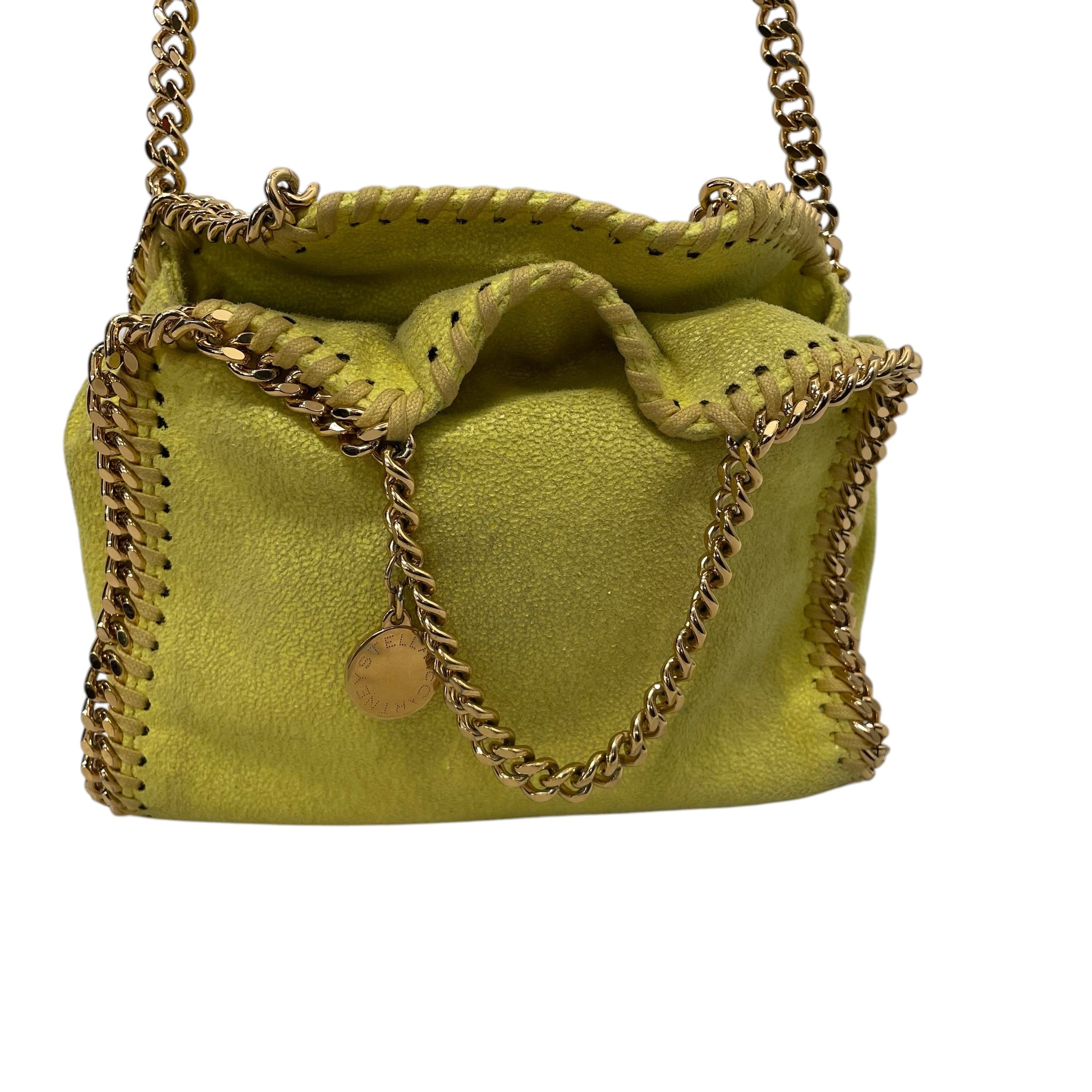 STELLAMcCARTNEY/Cross Body Bag/Suede/YEL/FABELLA GOLD CHAIN view 4