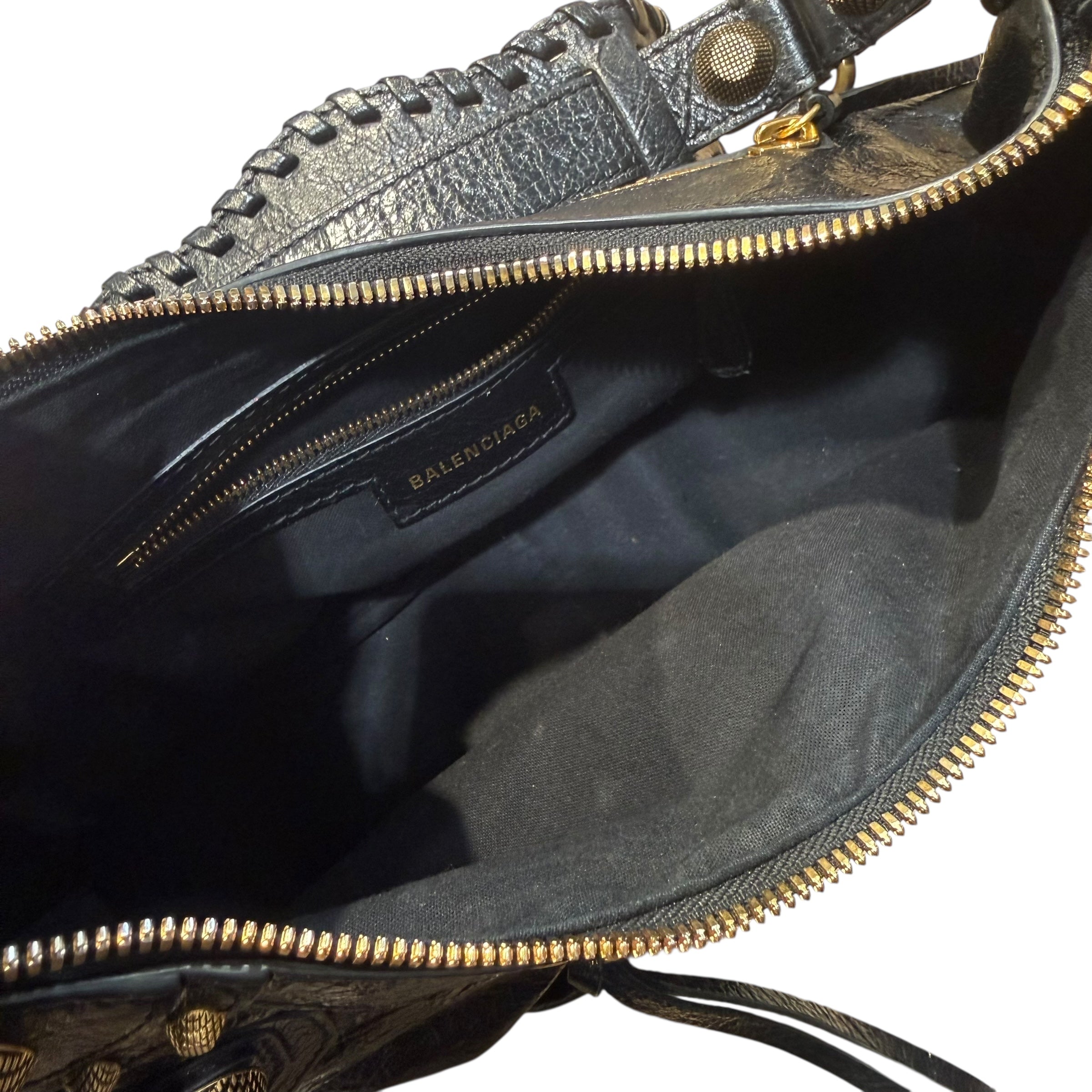 BALENCIAGA/Bag/Monogram/Leather/BLK/City Bag view 3
