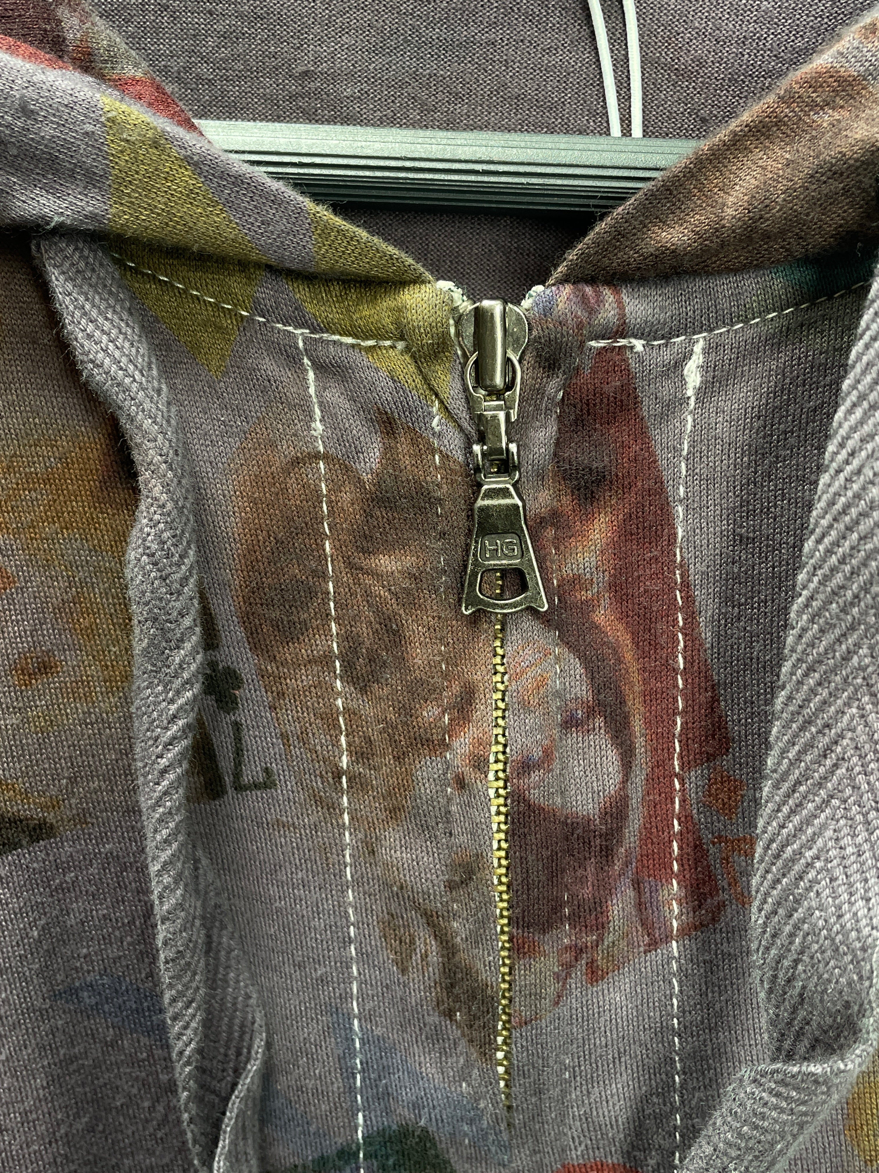 HYSTERIC GLAMOUR/Zip Up Hoodie/M/All Over Print/Cotton/PPL/PLAYBOY\CARD DECK PRINT view 2
