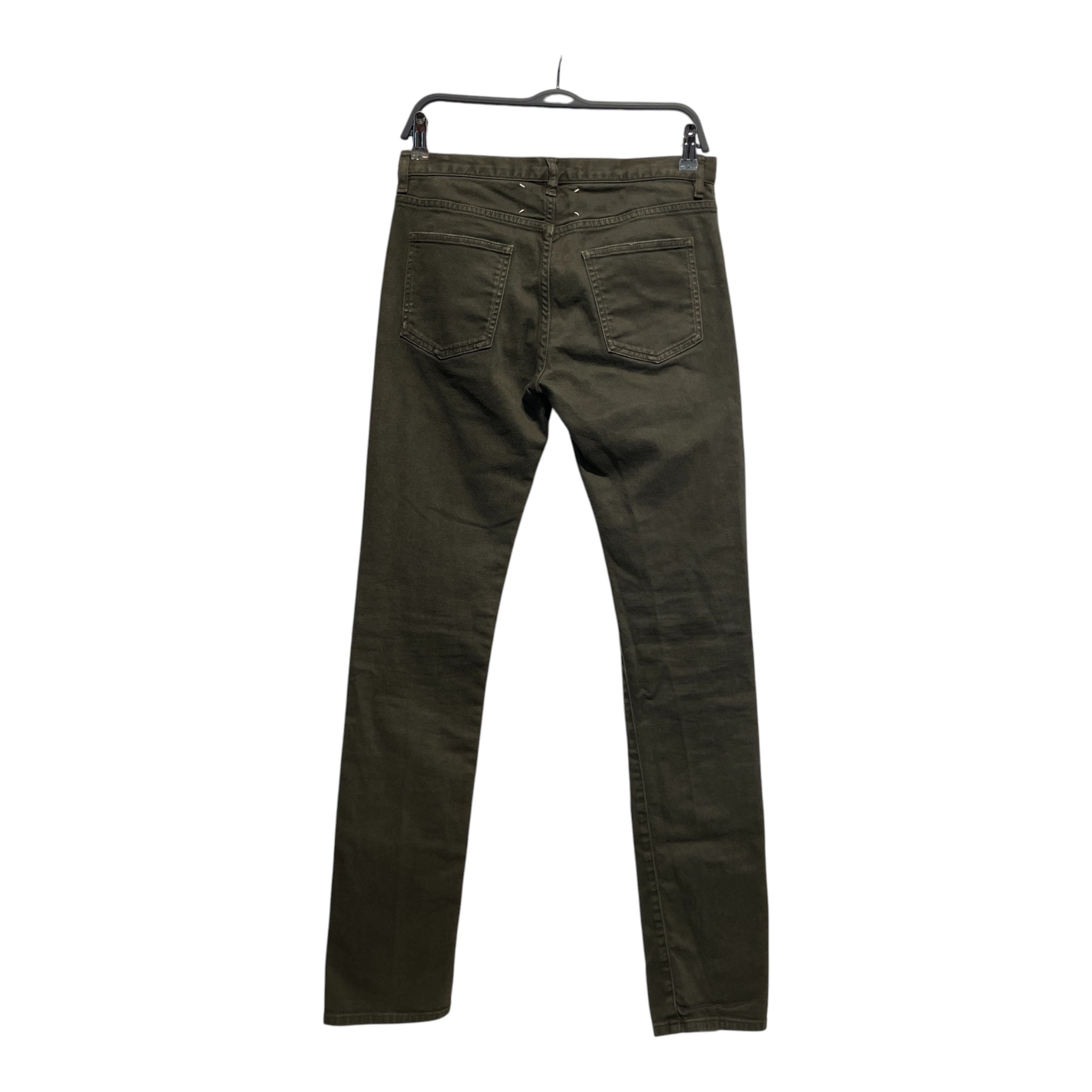Maison Margiela/Skinny Pants/29/Cotton/GRN/four stitch view 2