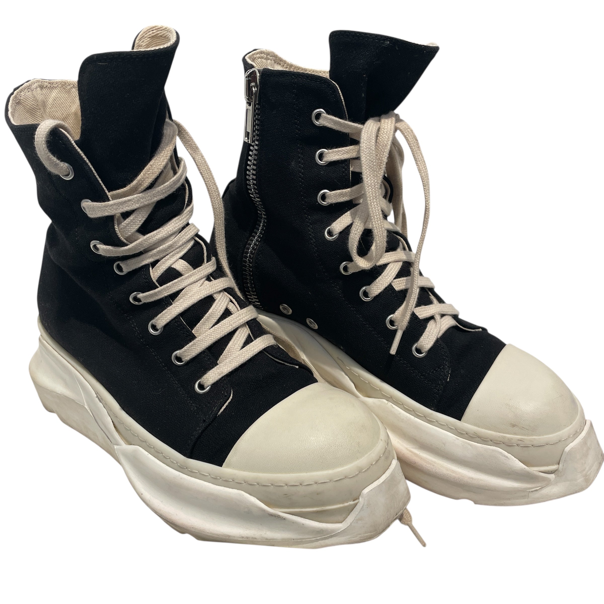 RICK OWENS DRKSHDW/Hi-Sneakers/US 7/Plain/Others/BLK/Abstract Sneaker view 1