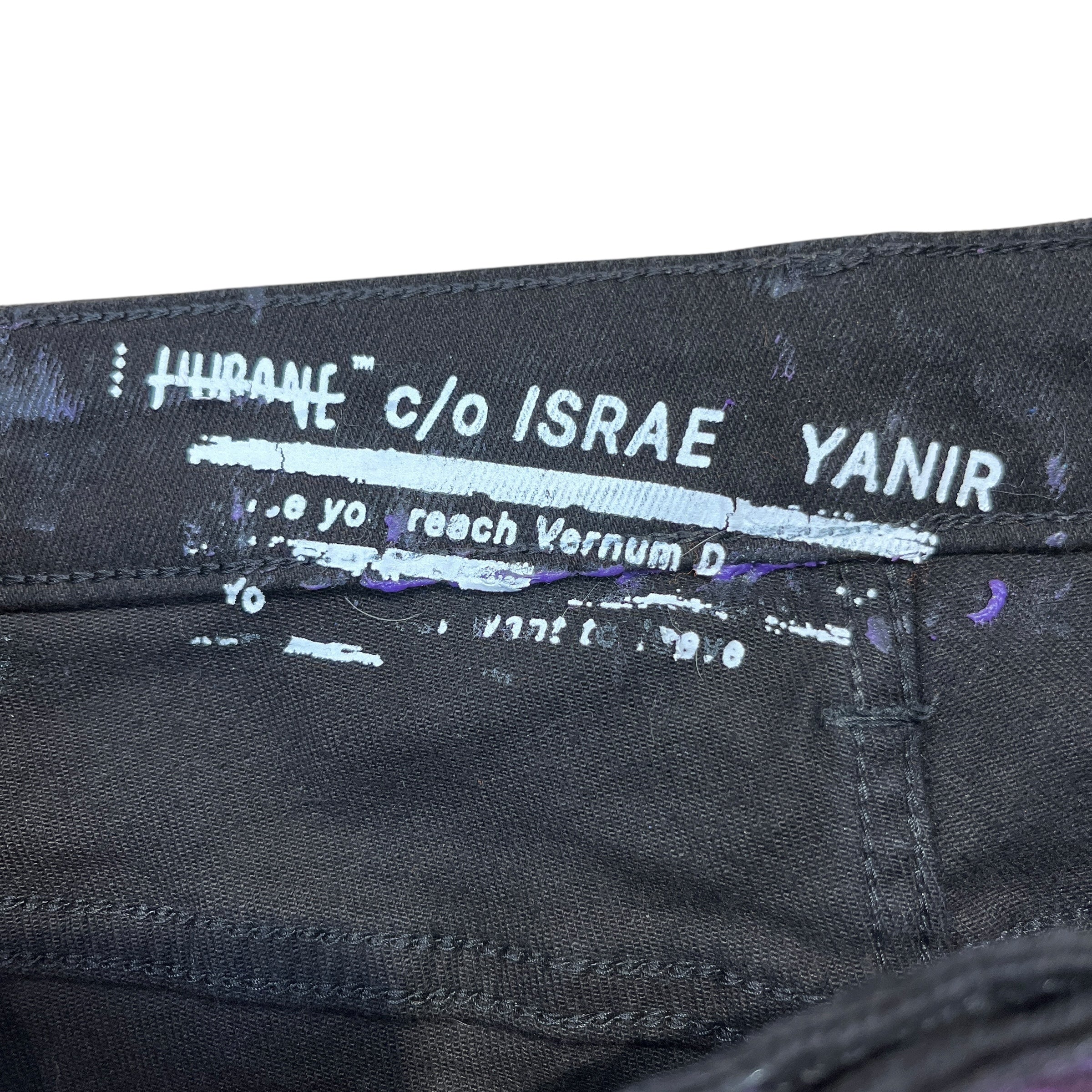 HUBANE/Straight Pants/BLK/PURPLE GOO JEANS view 3