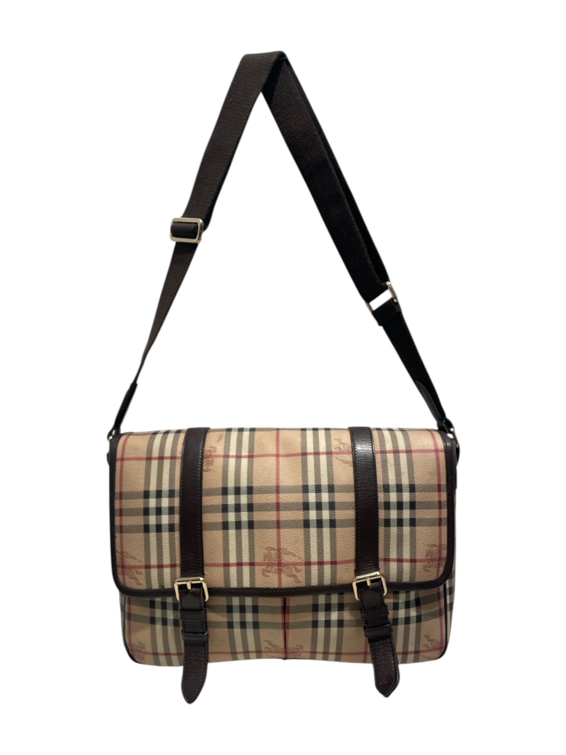 BURBERRY/Cross Body Bag/Plaid/BEG/Borse Uomo Crossbody view 1