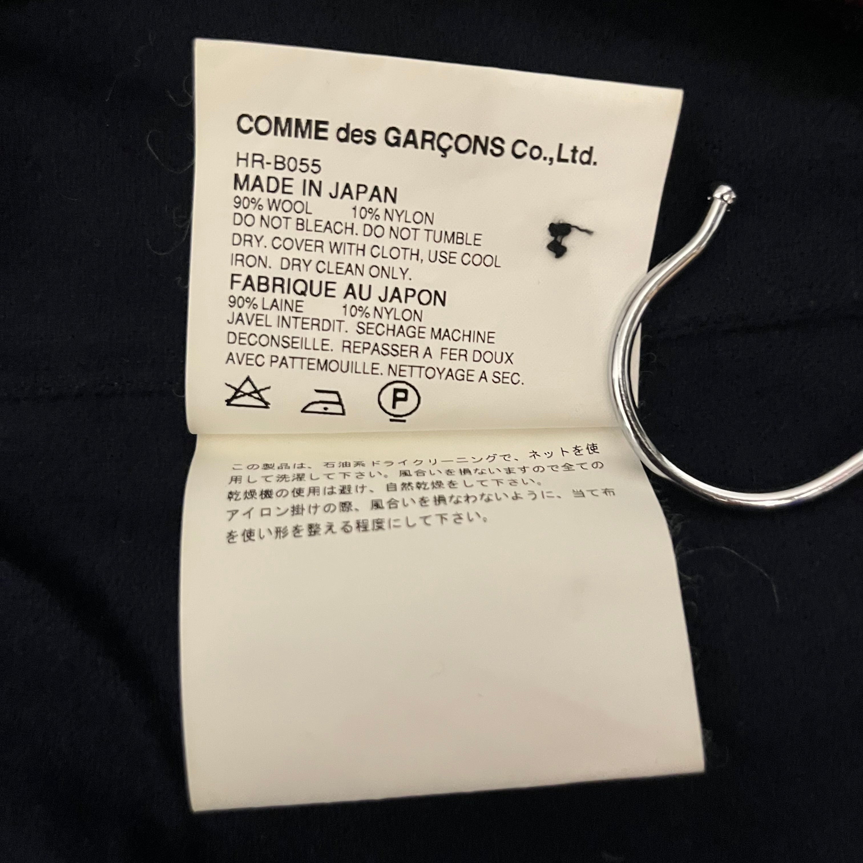 COMME des GARCONS HOMME PLUS/LS Shirt/S/Wool/NVY/Stripe/ view 6