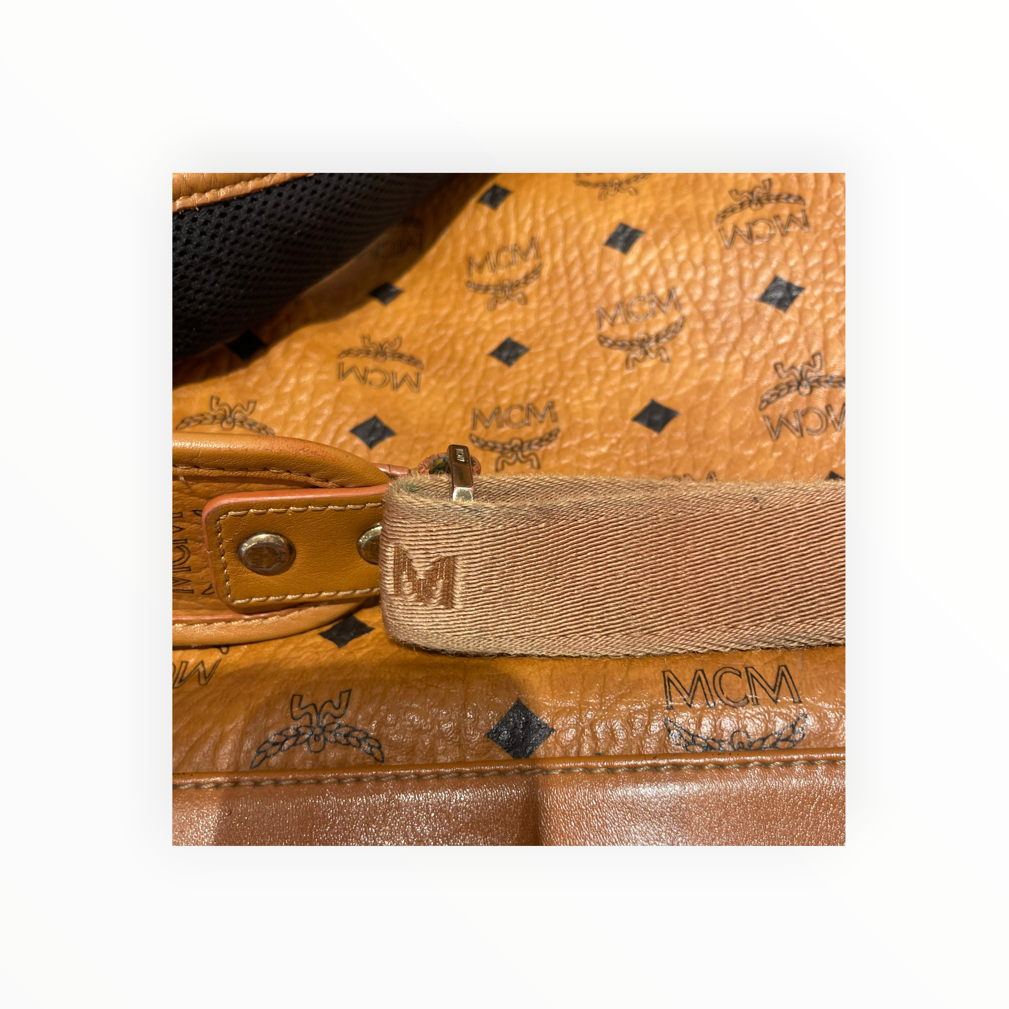 MCM/Backpack/Monogram/Leather/CML/Visetos Monogram Backpack view 14