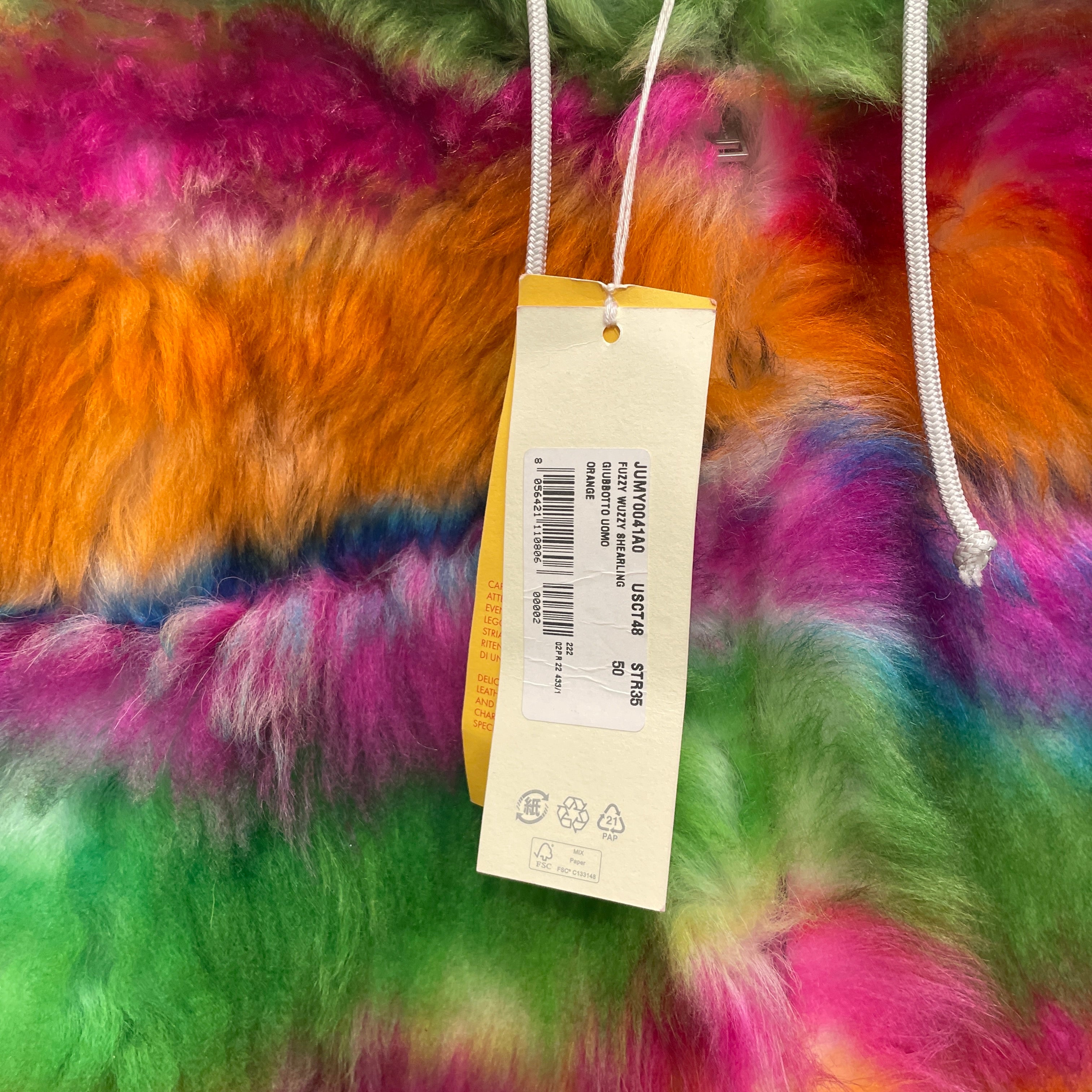 MARNI/Jacket/50/Fur/MLT/All Over Print/PAINTED FUR LEATHER LINE JKT view 6