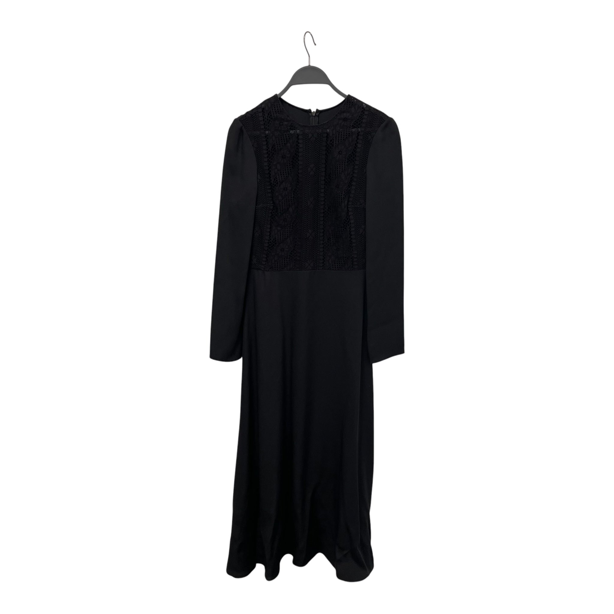 VALENTINO/LS Dress/S/Polyester/BLK/LACECHEST view 2