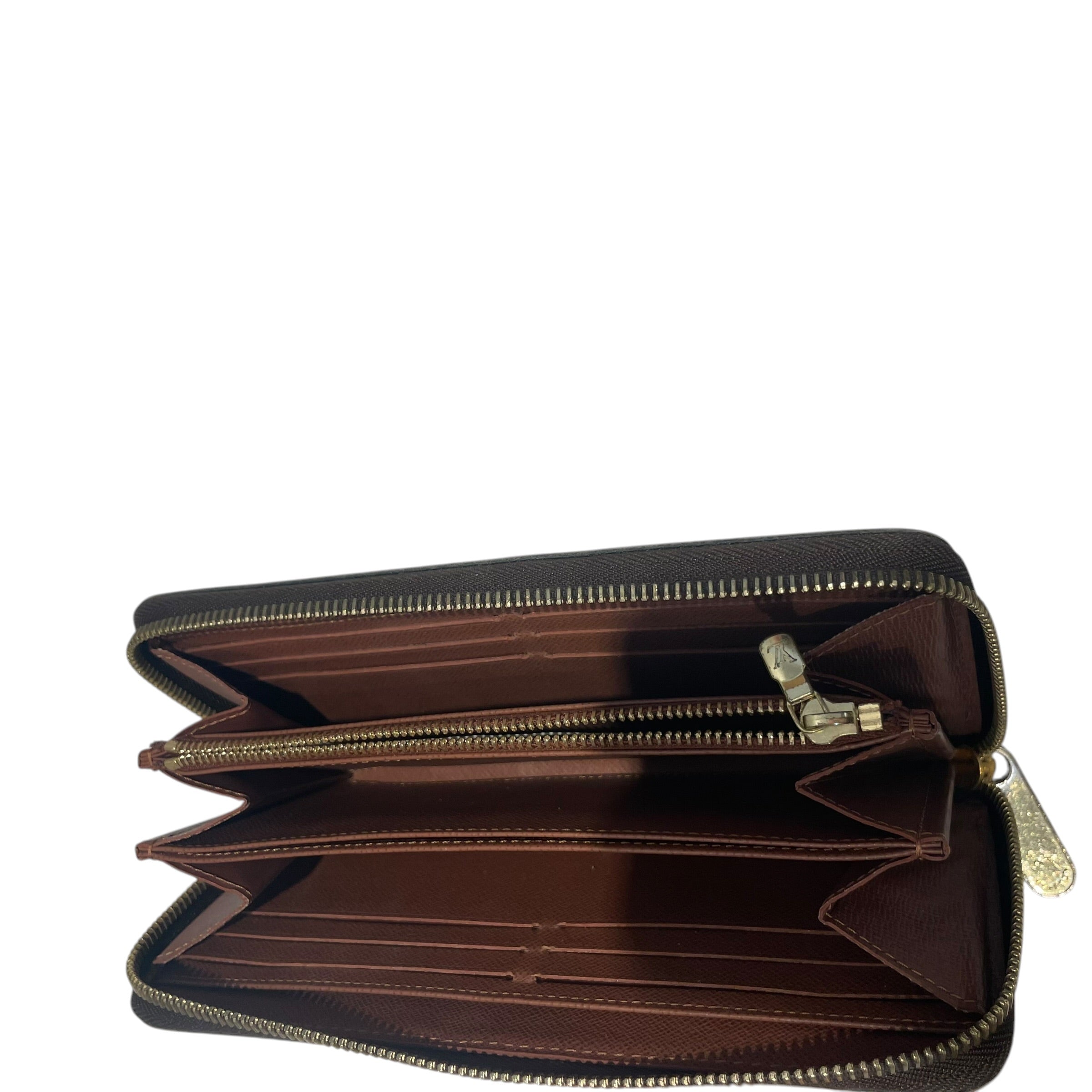 LOUIS VUITTON/Long Wallet/Monogram/Leather/BRW/L's/Zippy Wallet Long view 4