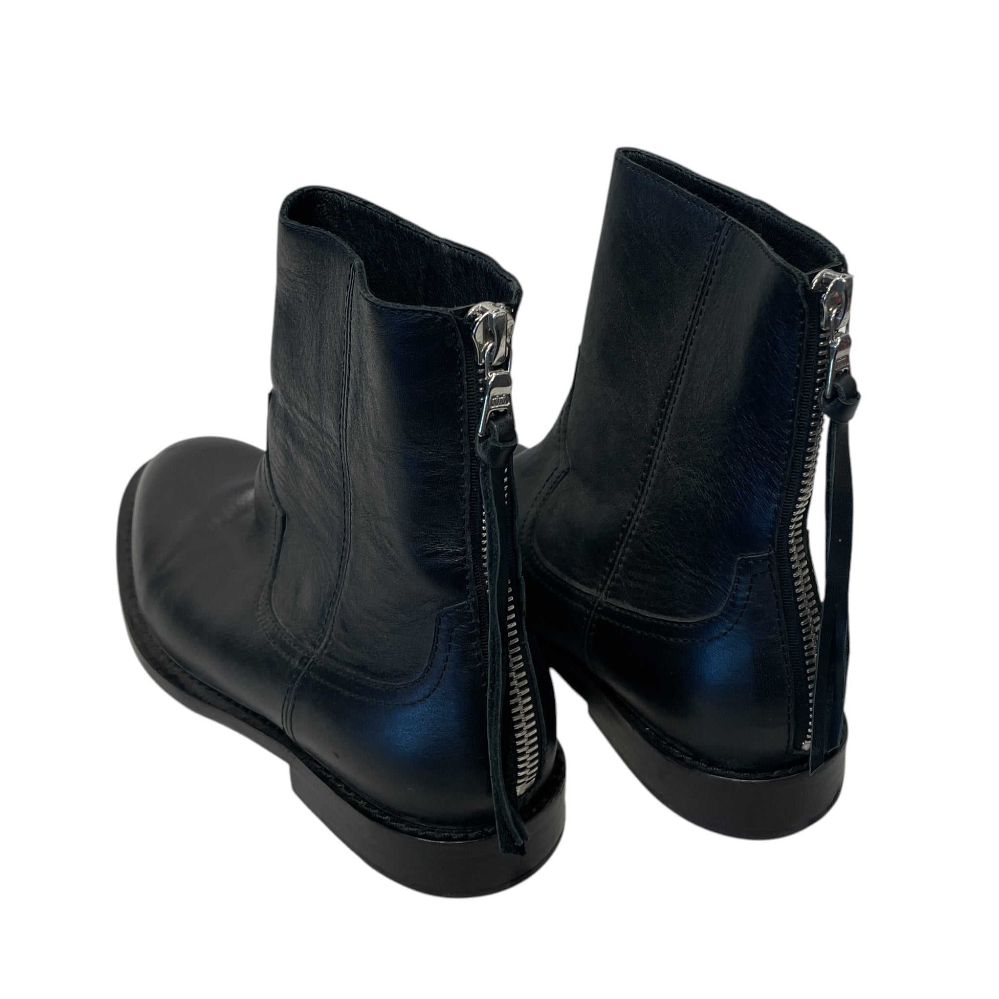 AMIRI/Boots/US 8.5/Leather/BLK/BACK ZIPPER view 2