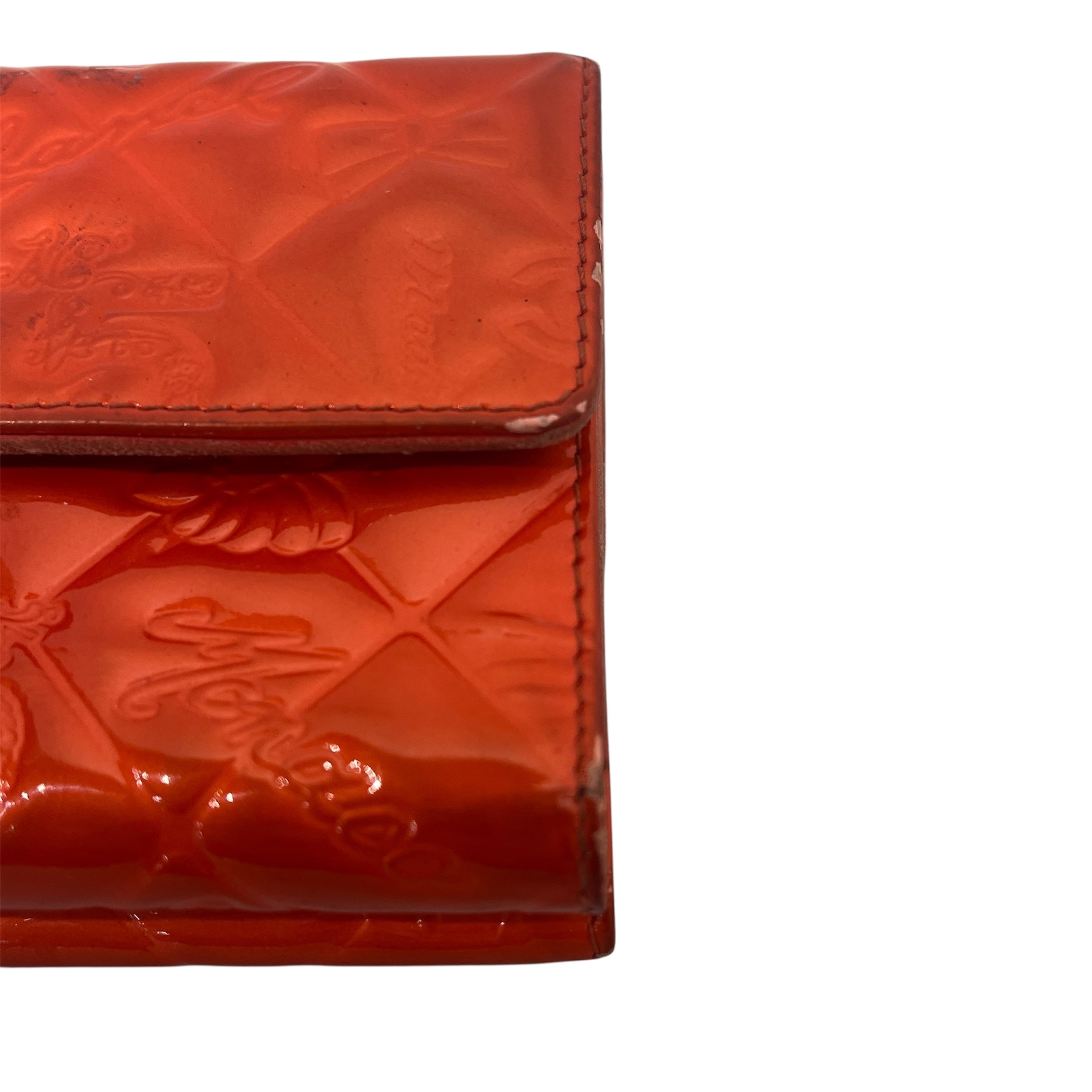 CHANEL/Trifold Wallet/Monogram/Leather/ORN/brilliant qulted patent leathe view 10