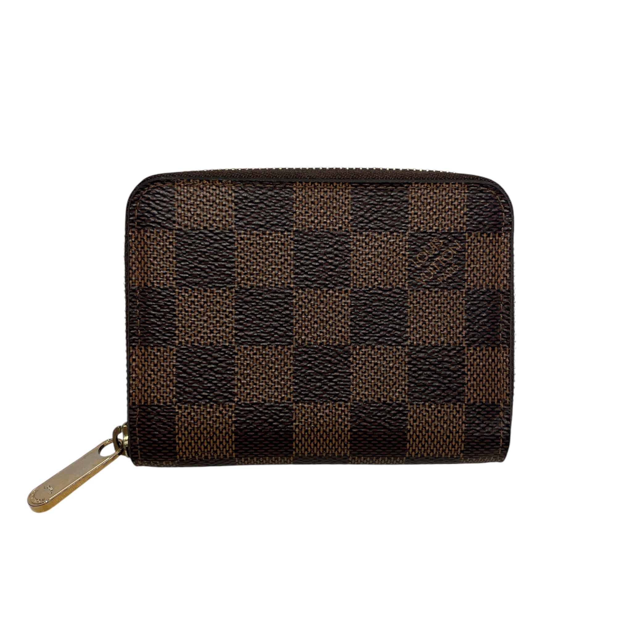 LOUIS VUITTON/Bifold Wallet/Monogram/Leather/BRW/L's/DAMIER EBENE COIN PURSE