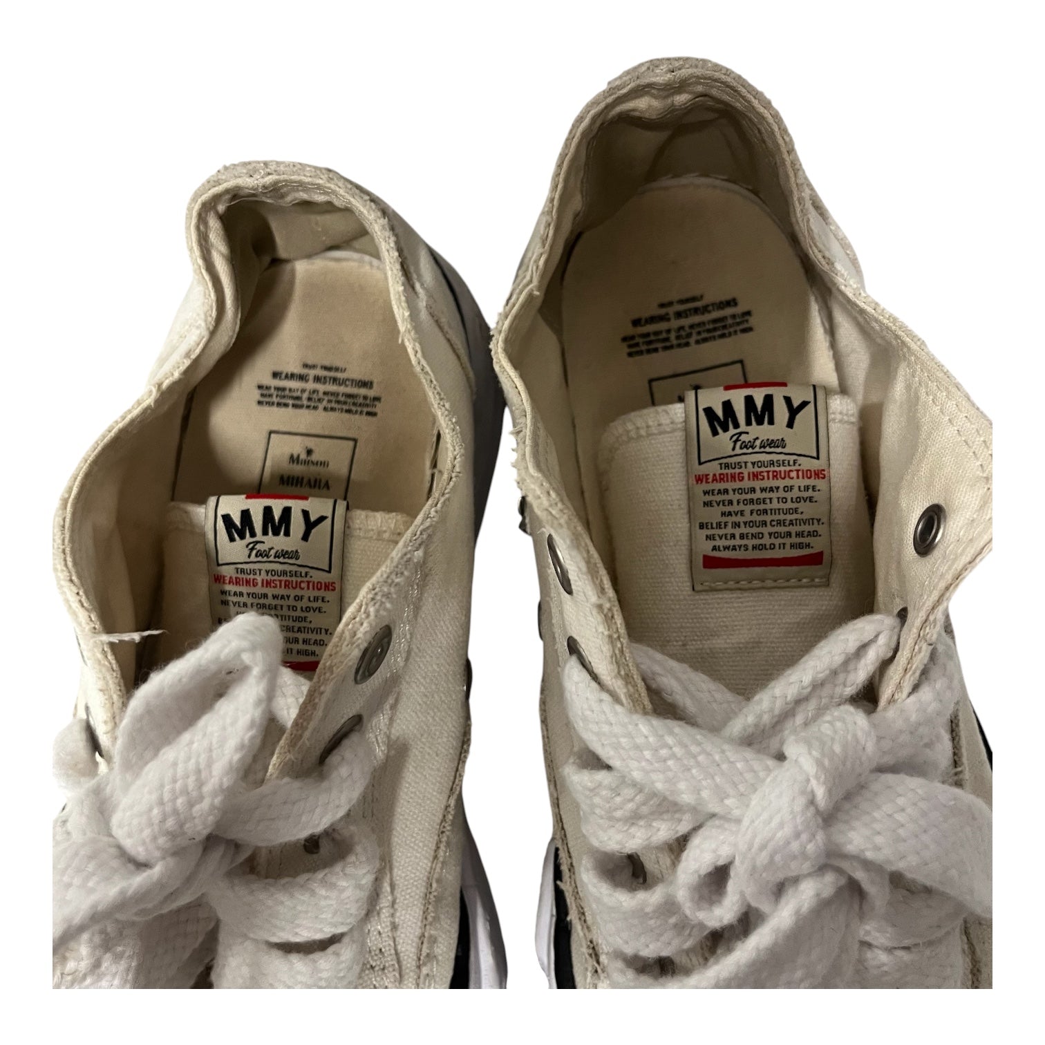 MIHARA YASUHIRO/Low-Sneakers/EU 42/Cotton/CRM/ view 5
