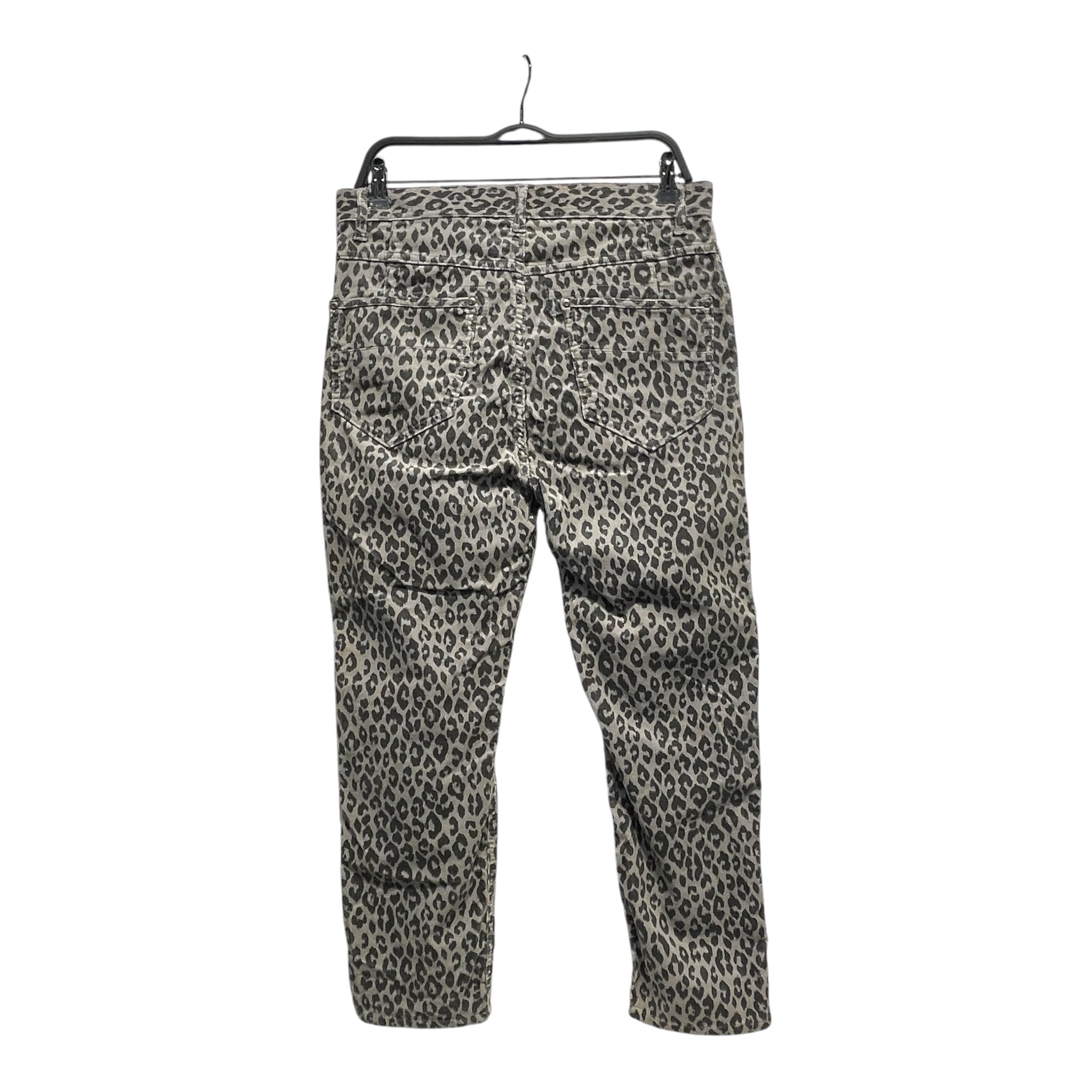PPFM/Straight Pants/M/Corduroy/GRY/All Over Print/leopard view 2