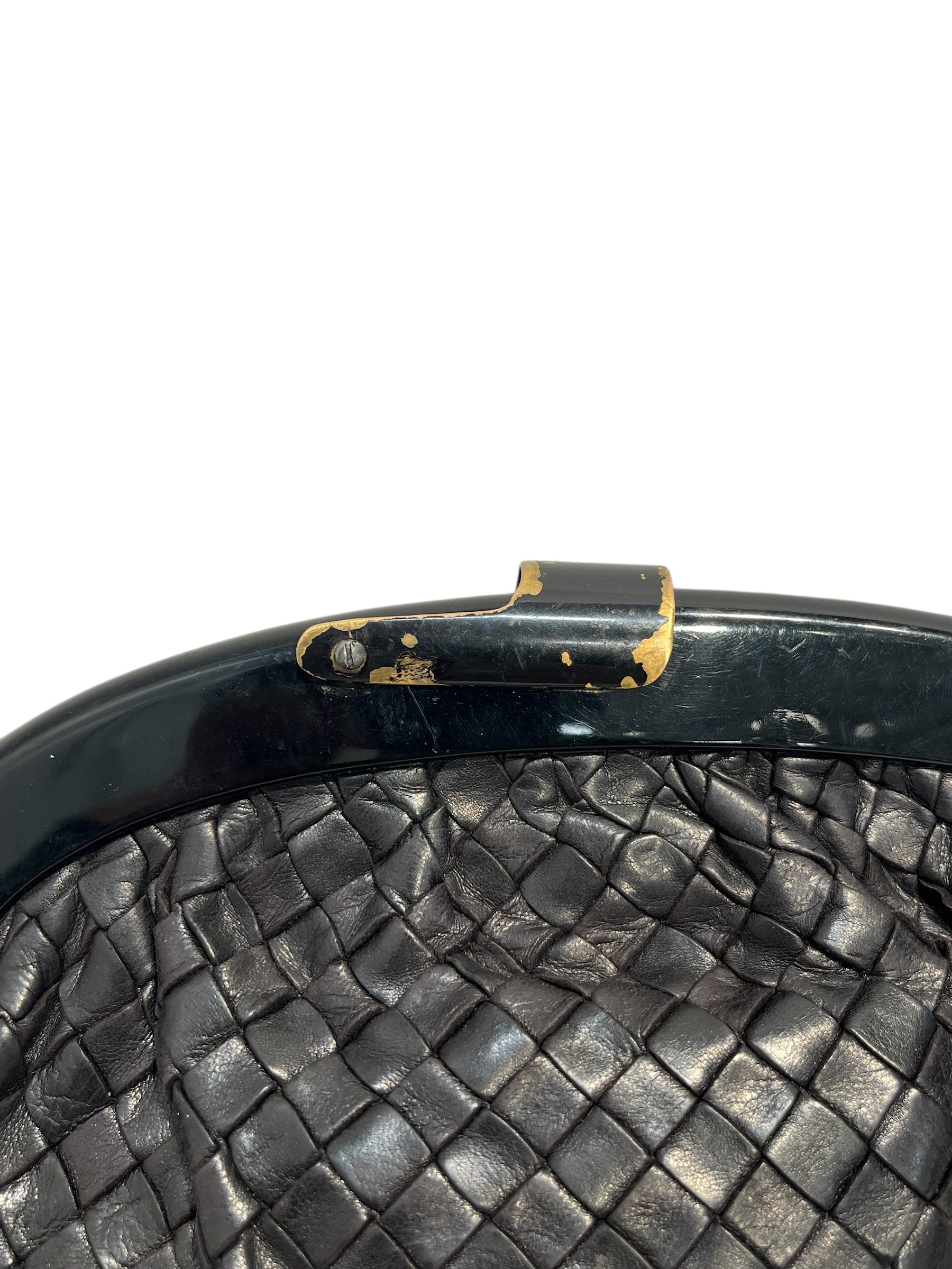 BOTTEGA VENETA/Clutch Bag/Leather/BLK/INTRECCIARO-TARNISH CLASP view 5