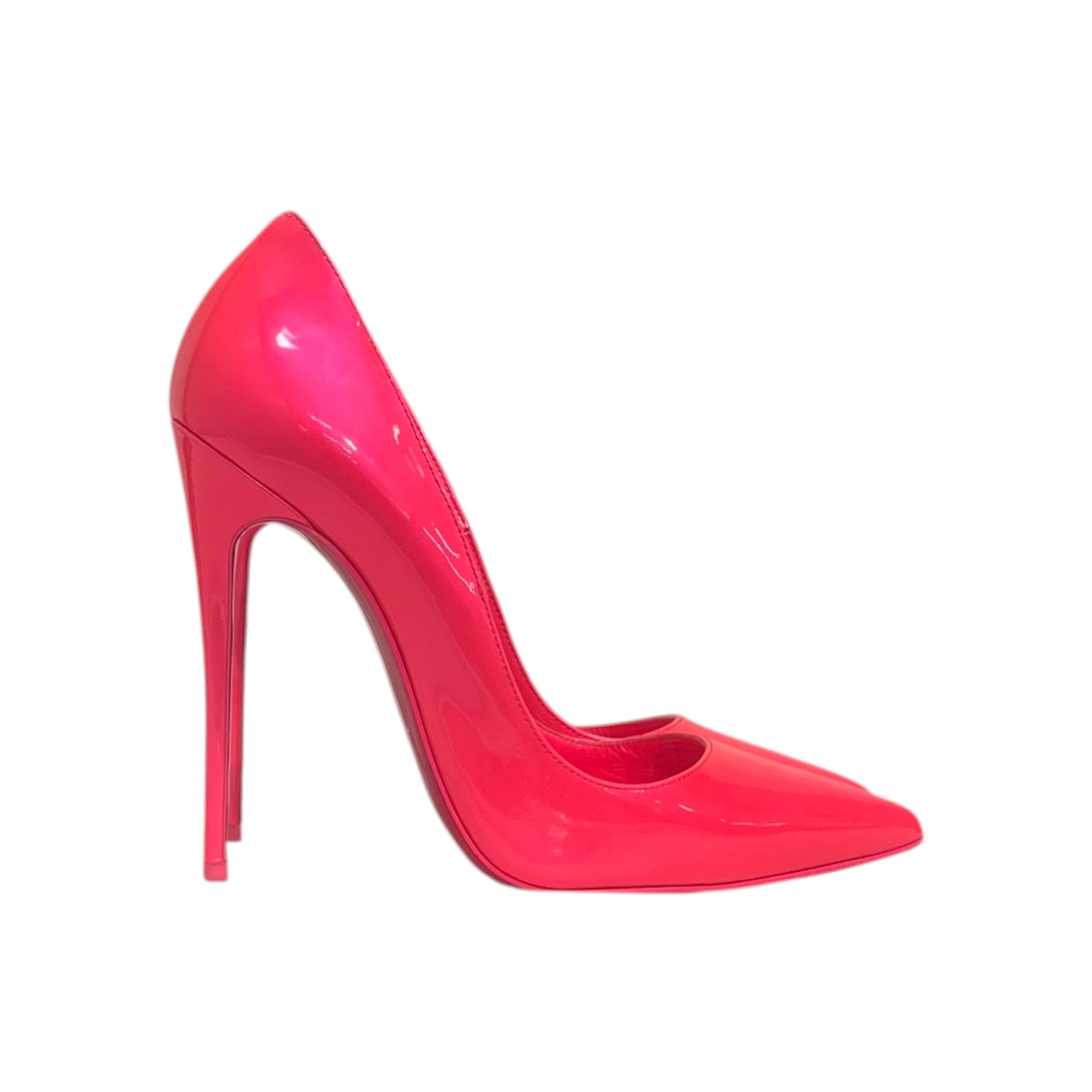 Christian Louboutin/Heels/EU 38.5/Leather/PNK/V-Tip/SO KATES view 2