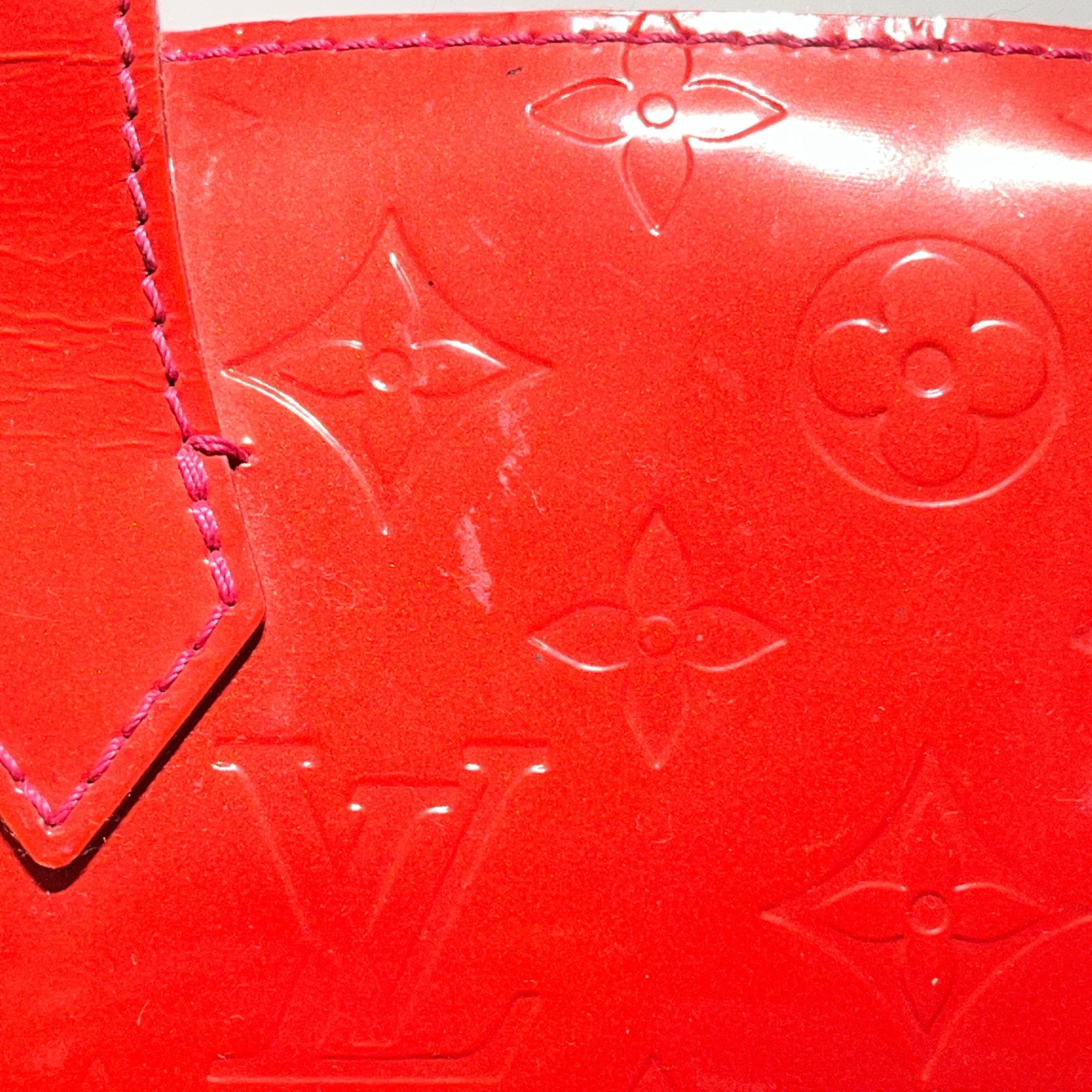LOUIS VUITTON/Tote Bag/Leather/RED/mono vernis willshire pm view 14