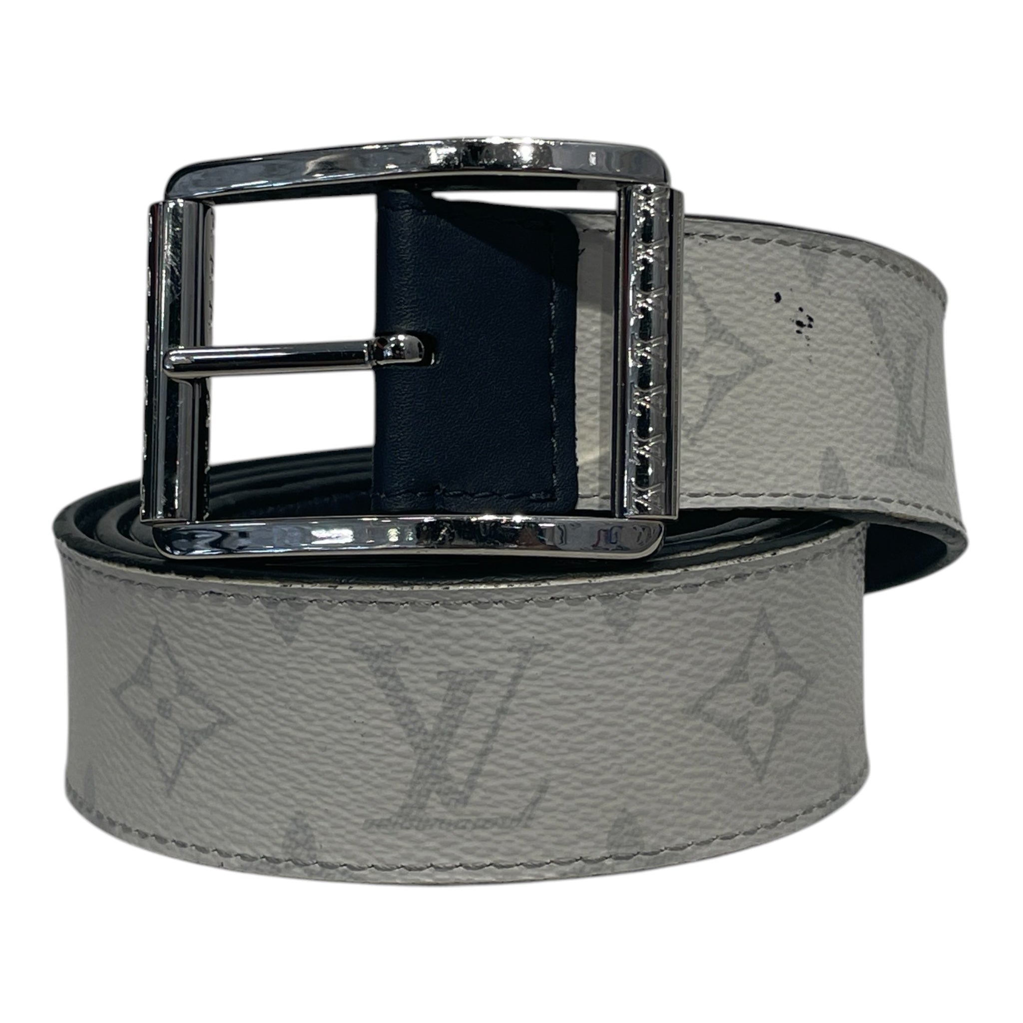 LOUIS VUITTON/Accessories/Leather/WHT/WHITECANVAS/BLU/SILVERHARDWARE view 1