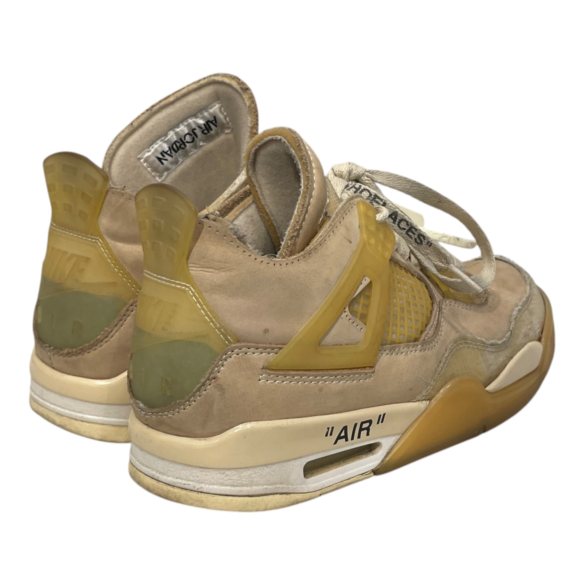 JORDAN BRAND/OFF-WHITE/Low-Sneakers/US 8.5/Cotton/CRM/SAIL TRANSPARENT view 2