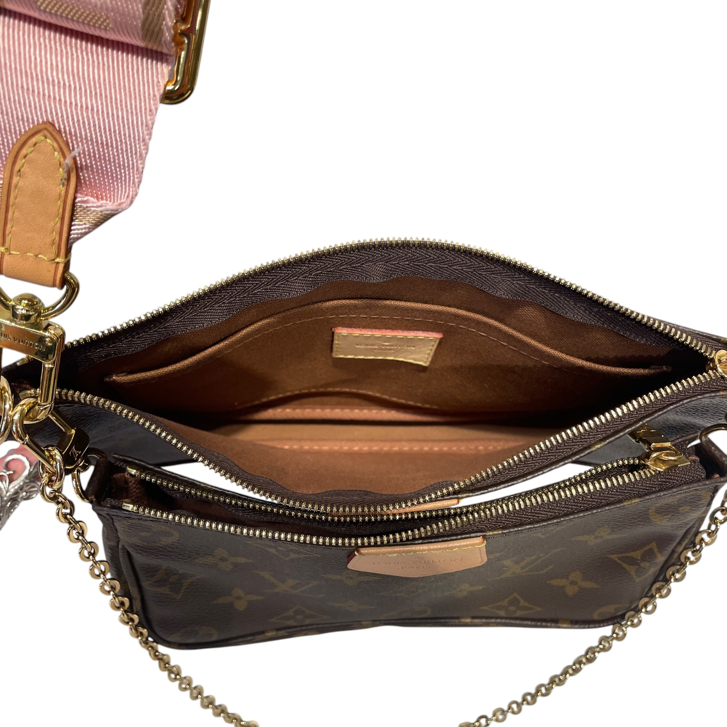 LOUIS VUITTON/Cross Body Bag/Monogram/Leather/BRW/MINI POCHETTE W/ COIN POUCH view 4