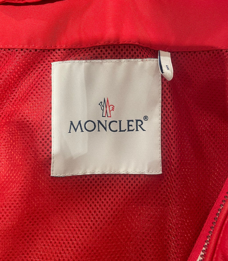 MONCLER/Leather Jkt/2/Leather/RED/detachable hood