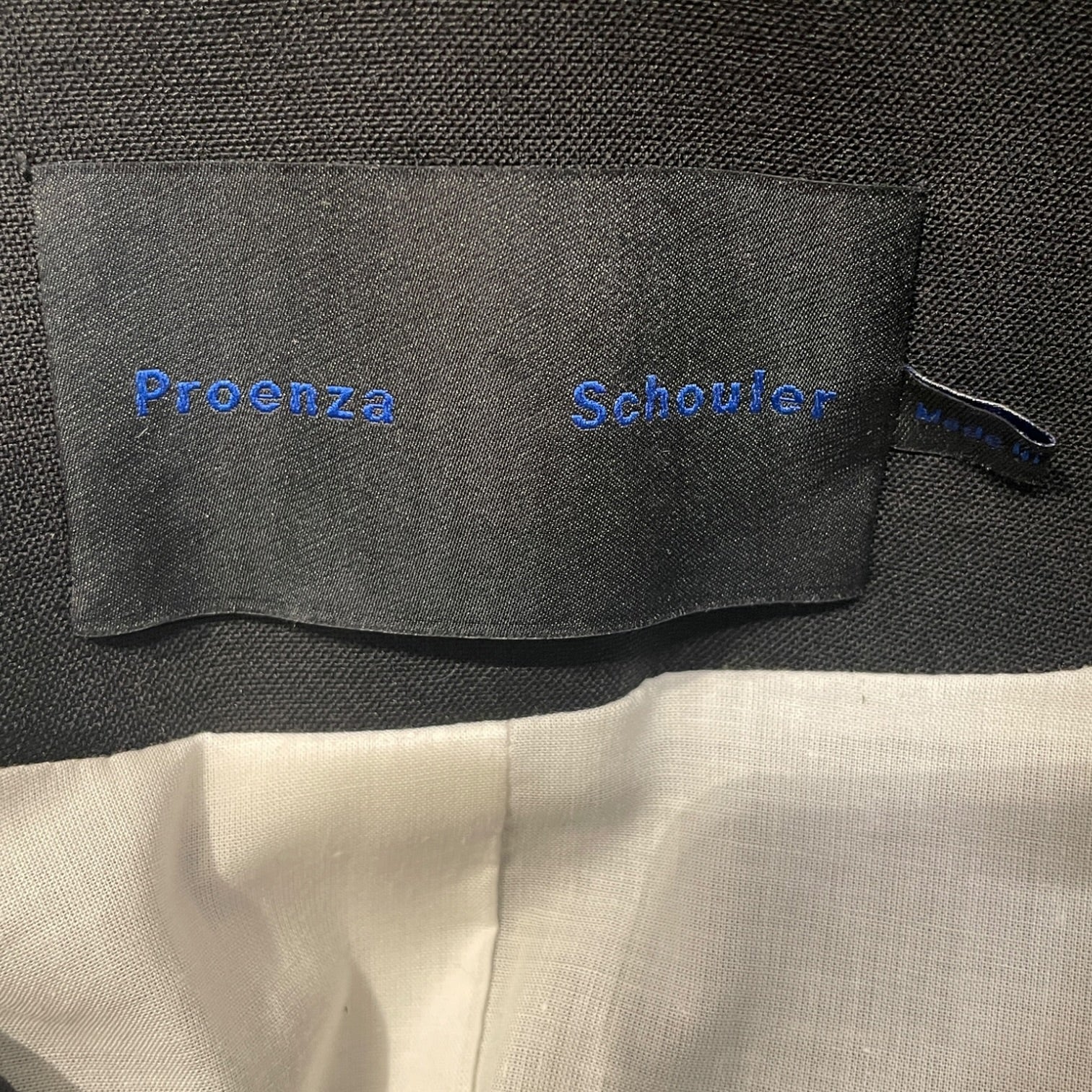 PROENZA SCHOULER/Tailored Jkt/4/Cotton/BLK/SINGLE BUTTON HOURGLASS BLAZER view 3