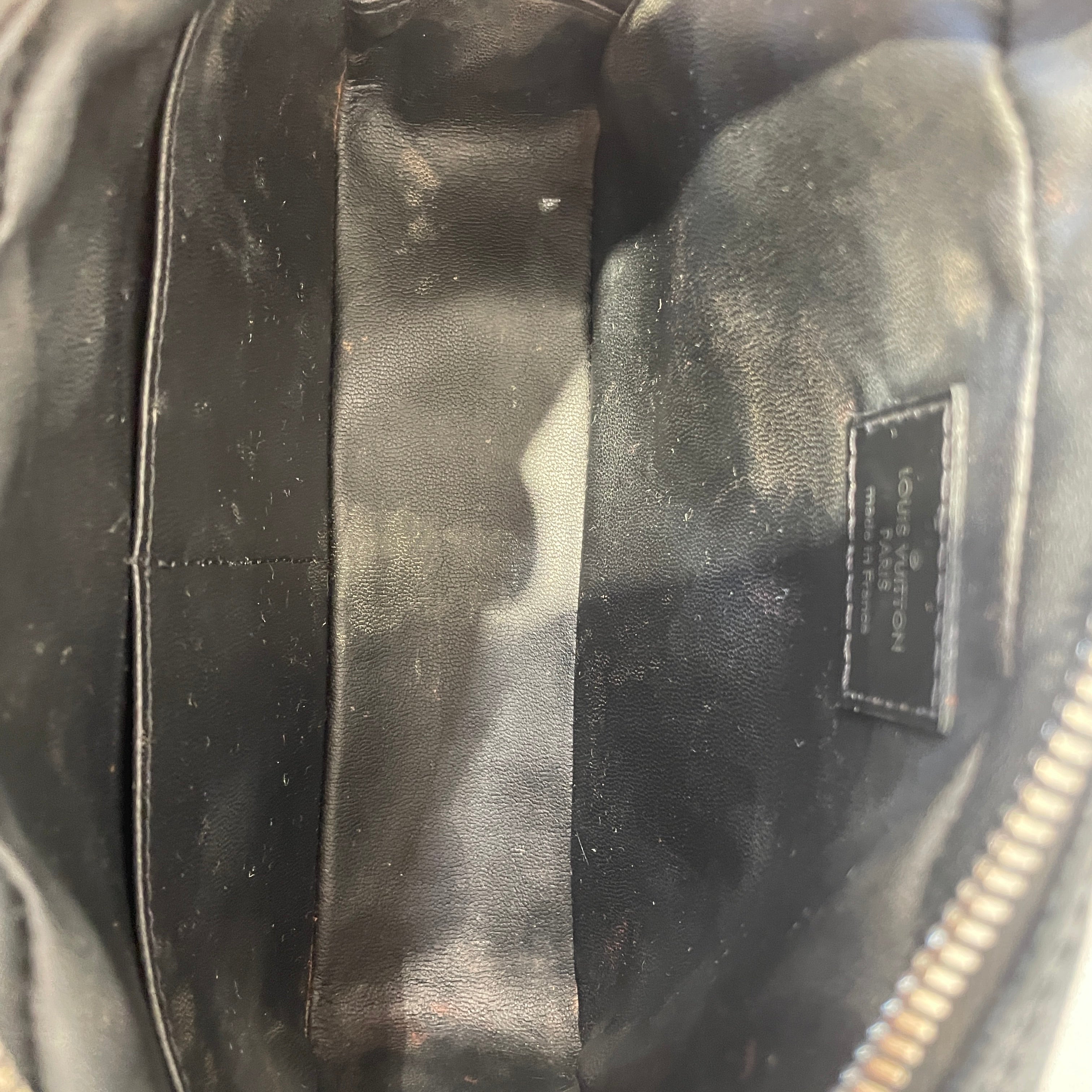 LOUIS VUITTON/Pouch/Glen Check/Leather/BLK/DAMIER EBENE TOILETRY POUCH view 3