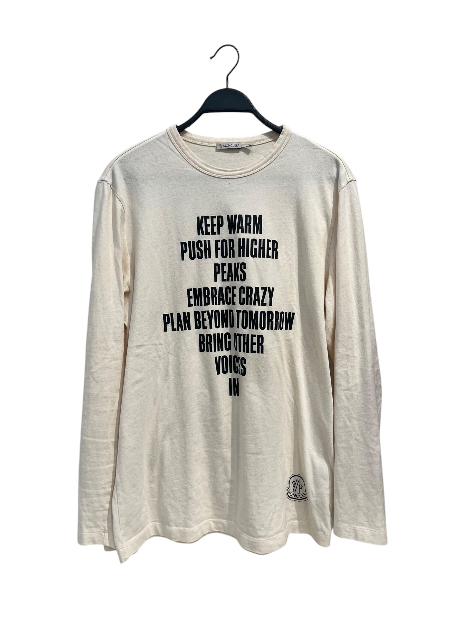 MONCLER/T-Shirt/XL/Cotton/CRM/keep warm view 1