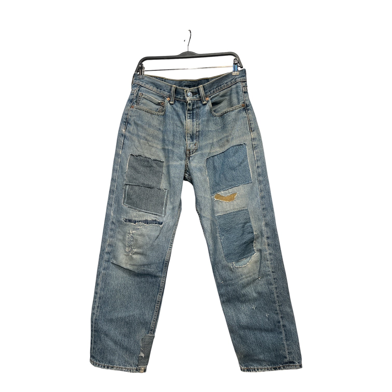 Levi's/Straight Pants/32/Denim/BLU/PATCH WORK view 1