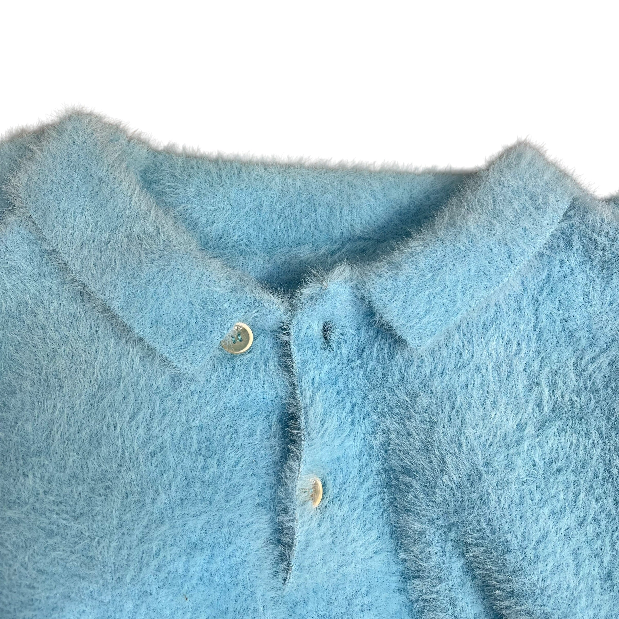JACQUEMUS/Polo Shirt/M/Polyester/BLU/BROWN BOTTOM view 3