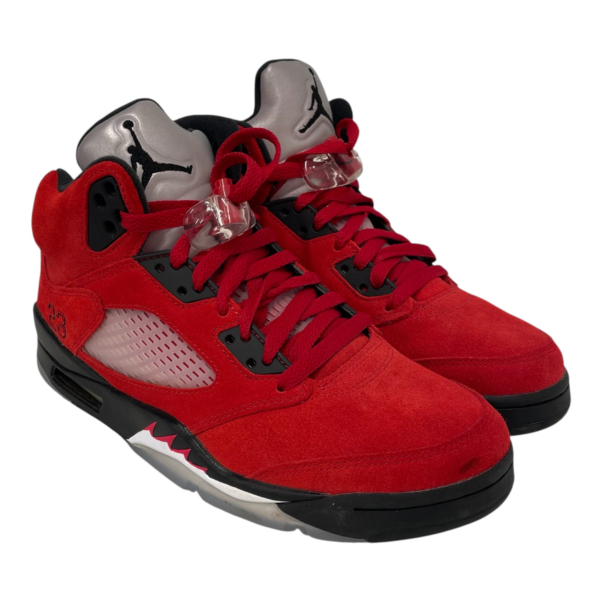 JORDAN BRAND/Hi-Sneakers/US 7/Cotton/RED/jodan 5 view 1