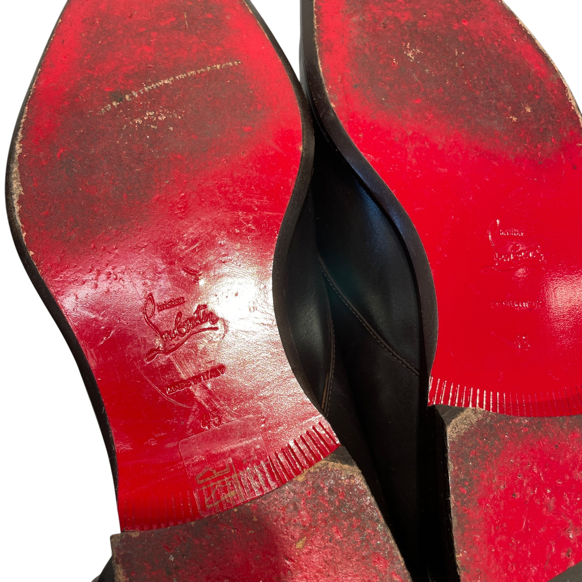 Christian Louboutin/Dress Shoes/EU 45/Leather/BRW/DERBY SHOES ONE BUCKLE view 6