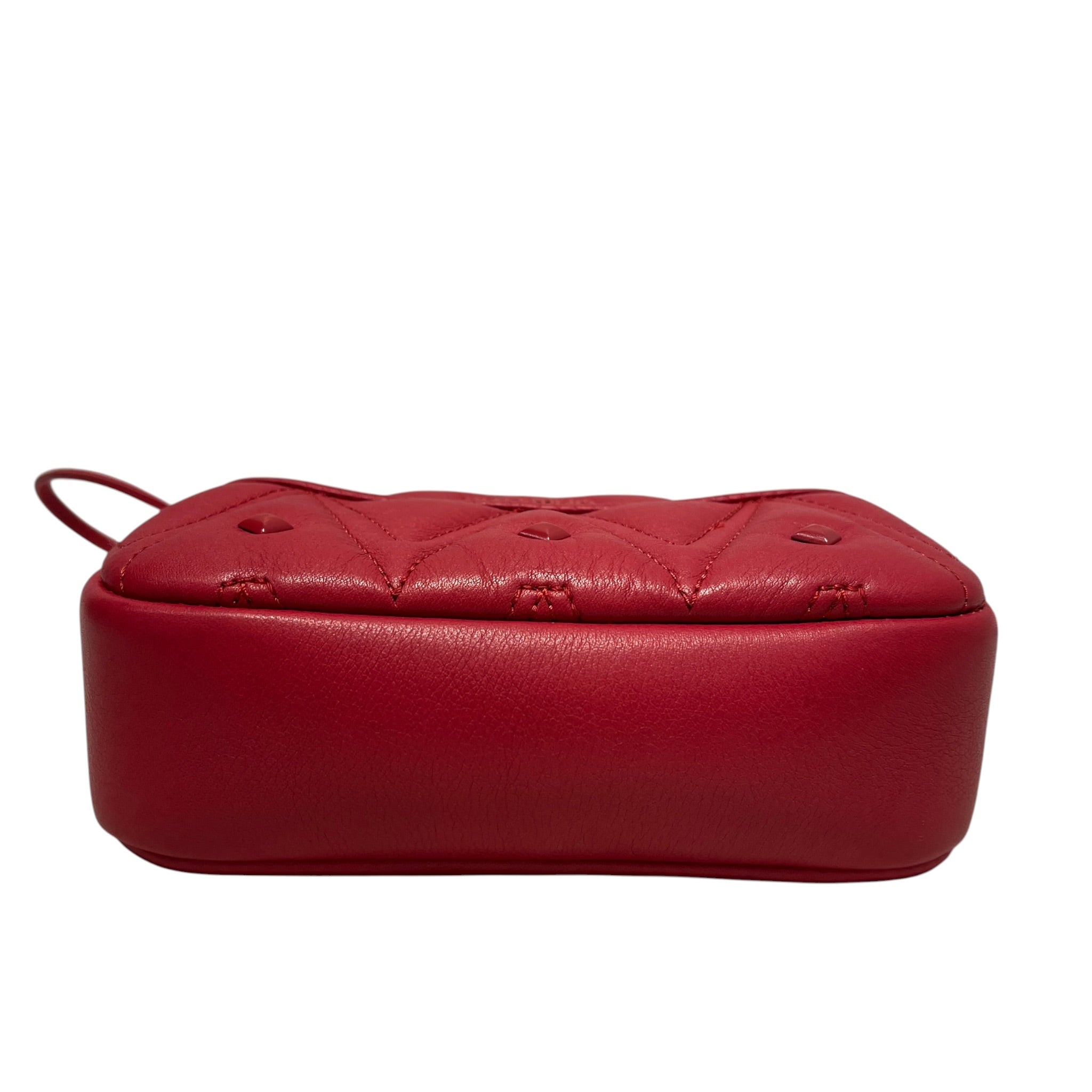 MARIO VALENTINO/Hand Bag/Leather/RED/moony diamond view 4