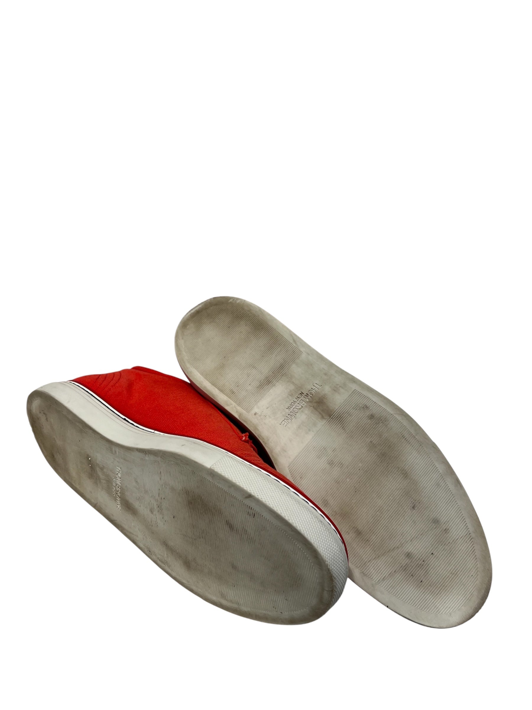 THOM BROWNE. NEW YORK/Low-Sneakers/US 7/Cotton/RED/ view 3