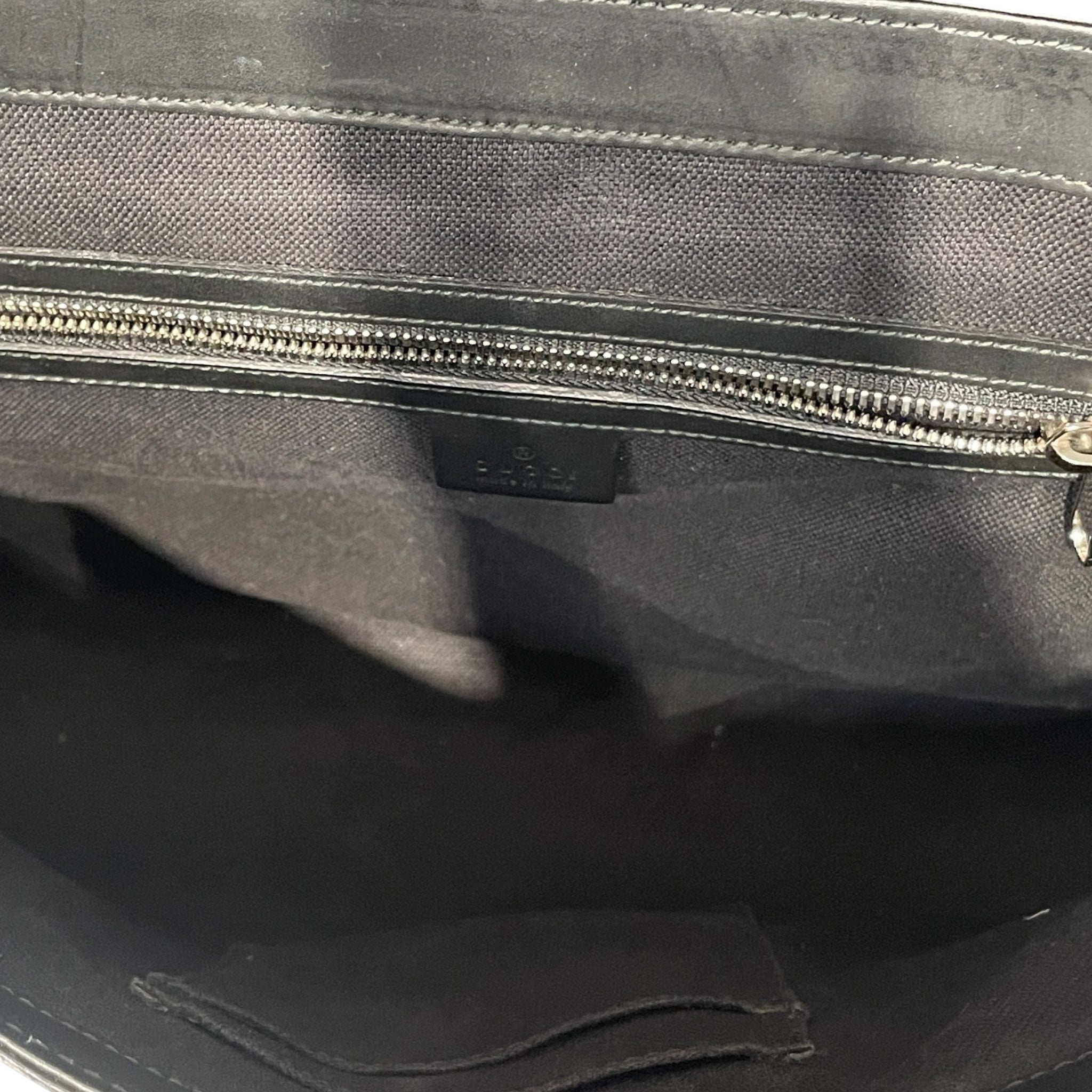 GUCCI/Bag/Monogram/Cotton/BLK/FLAP MESSANGER GG SUPREME view 3