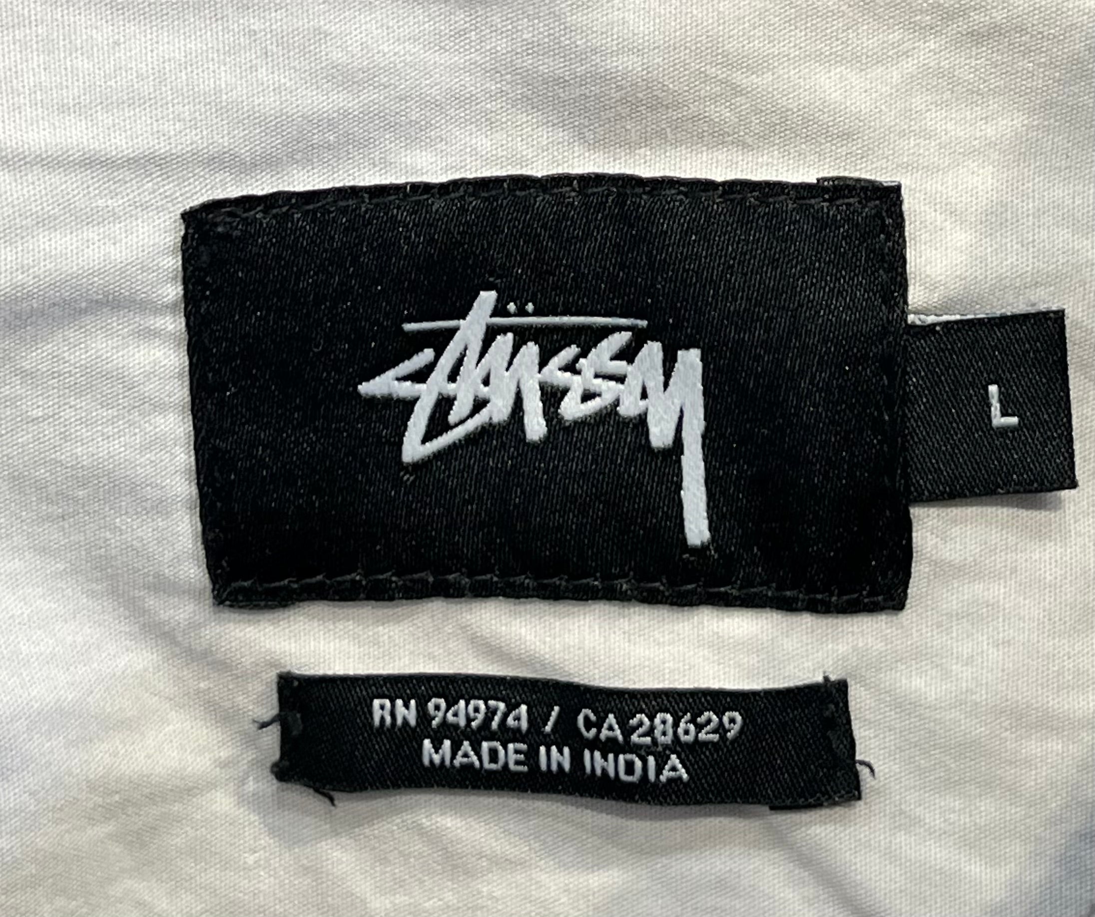 STUSSY/Flannel Shirt/L/Cotton/GRY/Plaid/BLACK/GREY FLANNEL view 3