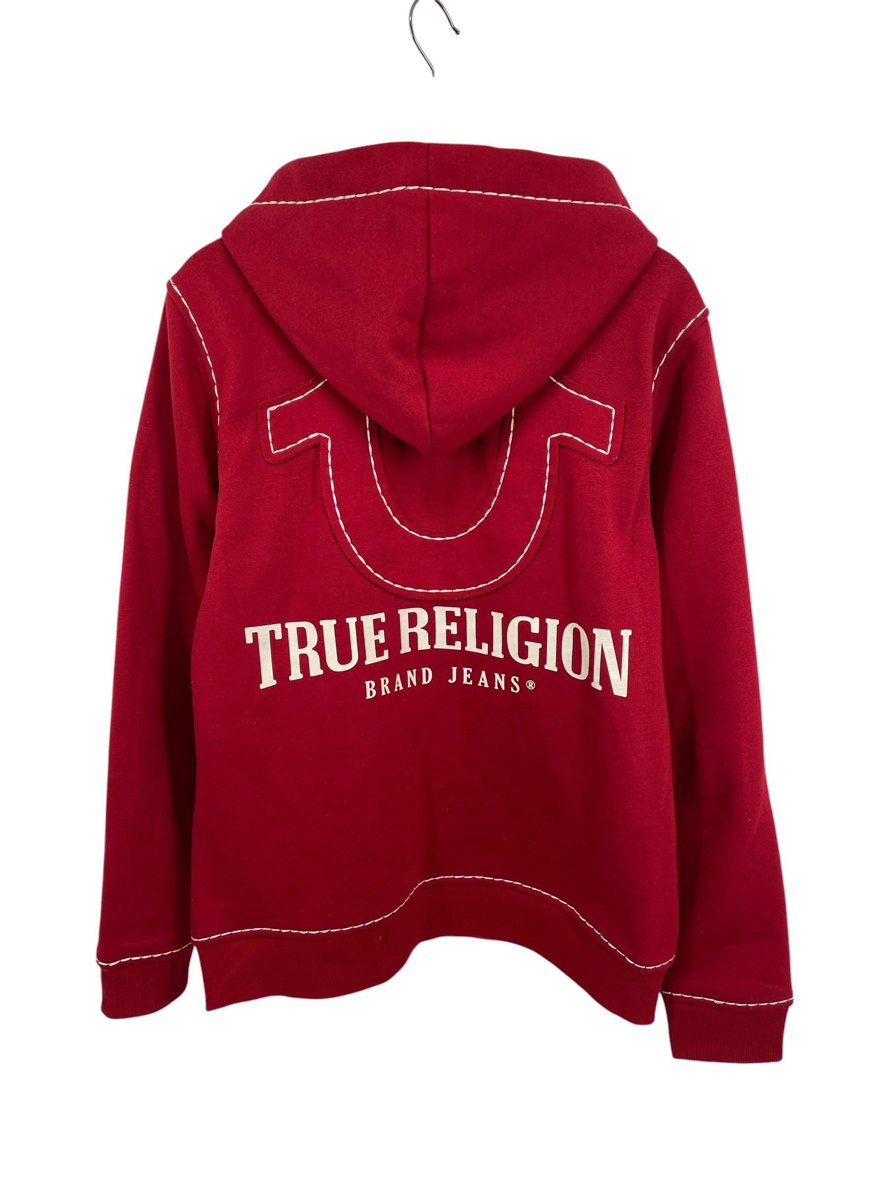 TRUE RELIGION/Hoodie/Cotton/RED/WHITE ACCENT STITCHING view 5